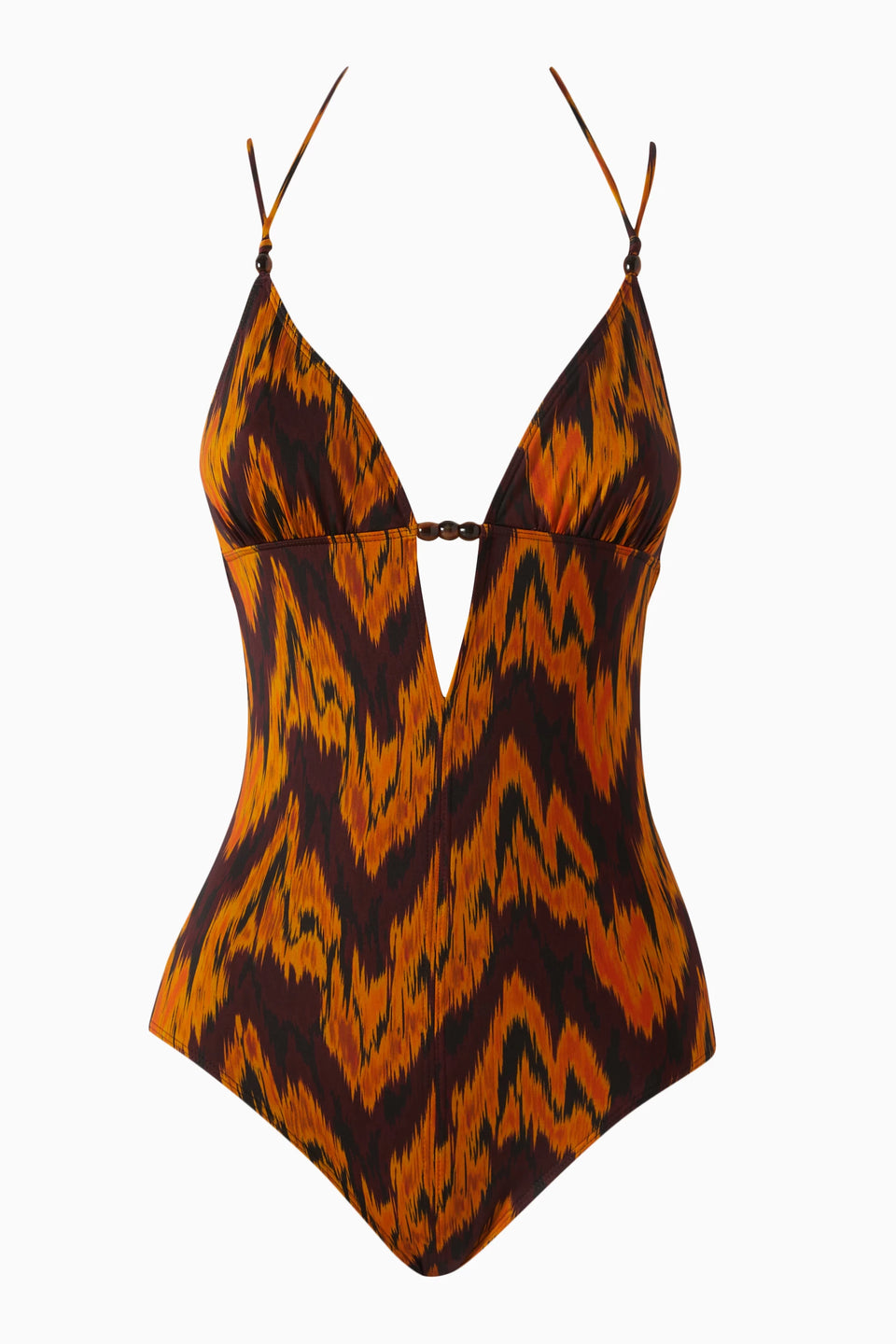 Leila Beaded Maillot - Terra