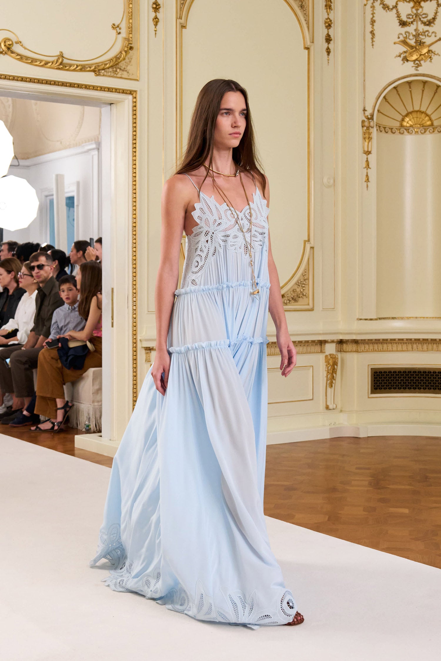 Ulla Johnson Filippa Lace Applique Gown - Adriatic