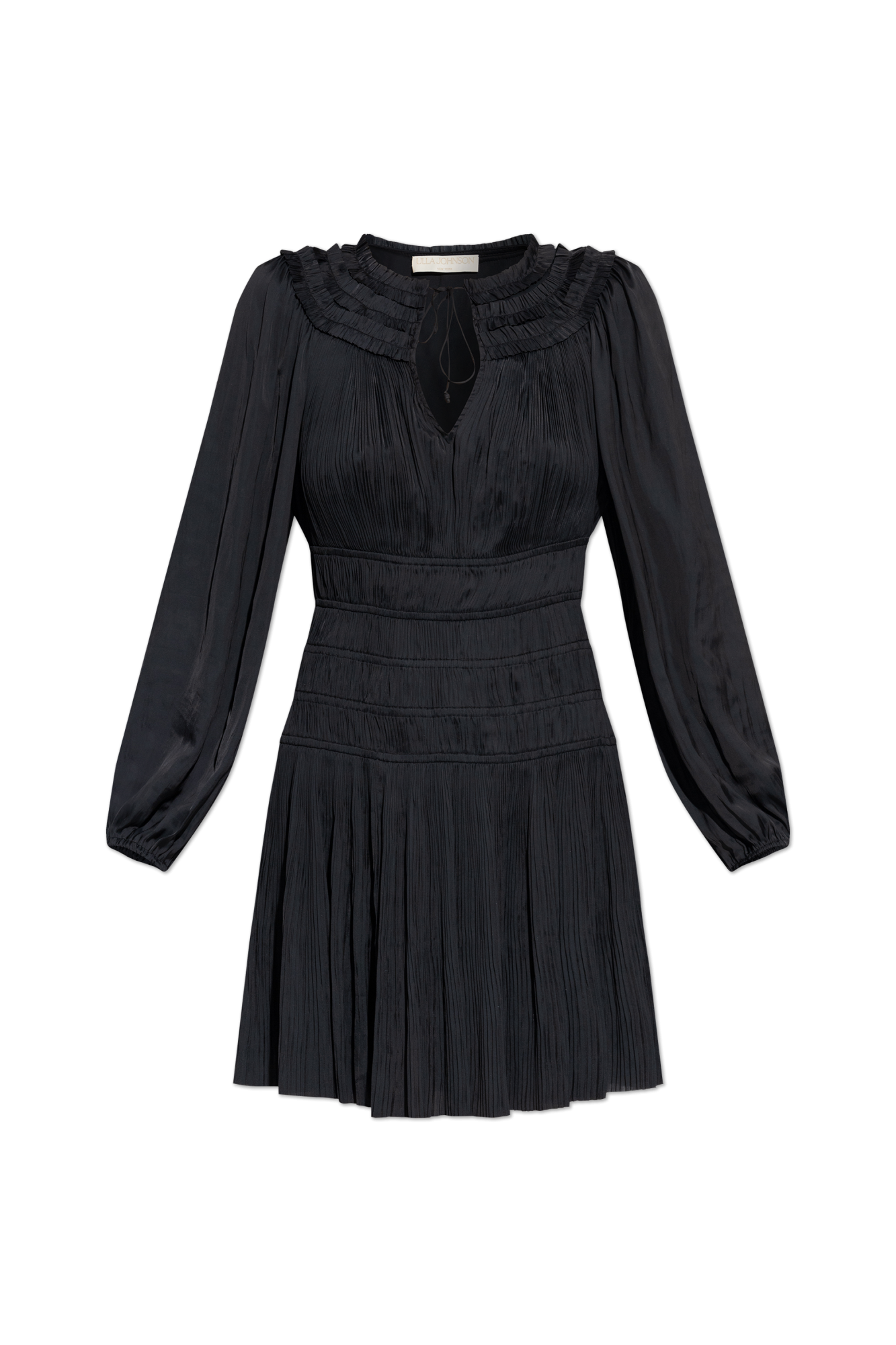 Malia Long Sleeve Mini Dress - Noir