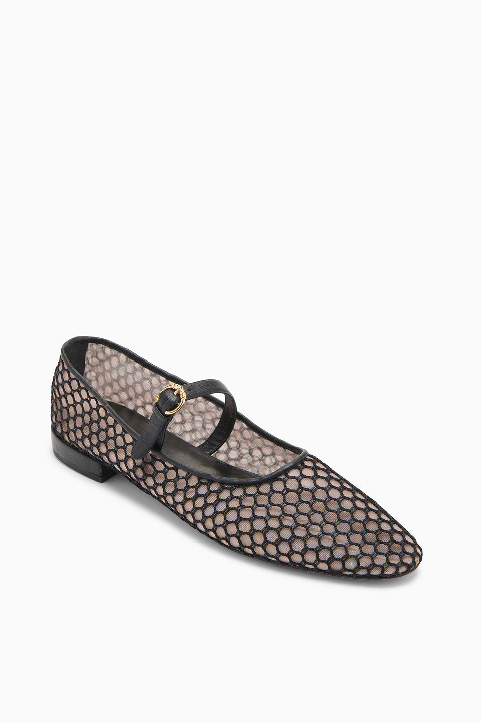 Isobel Mesh Ballet Flat - Noir