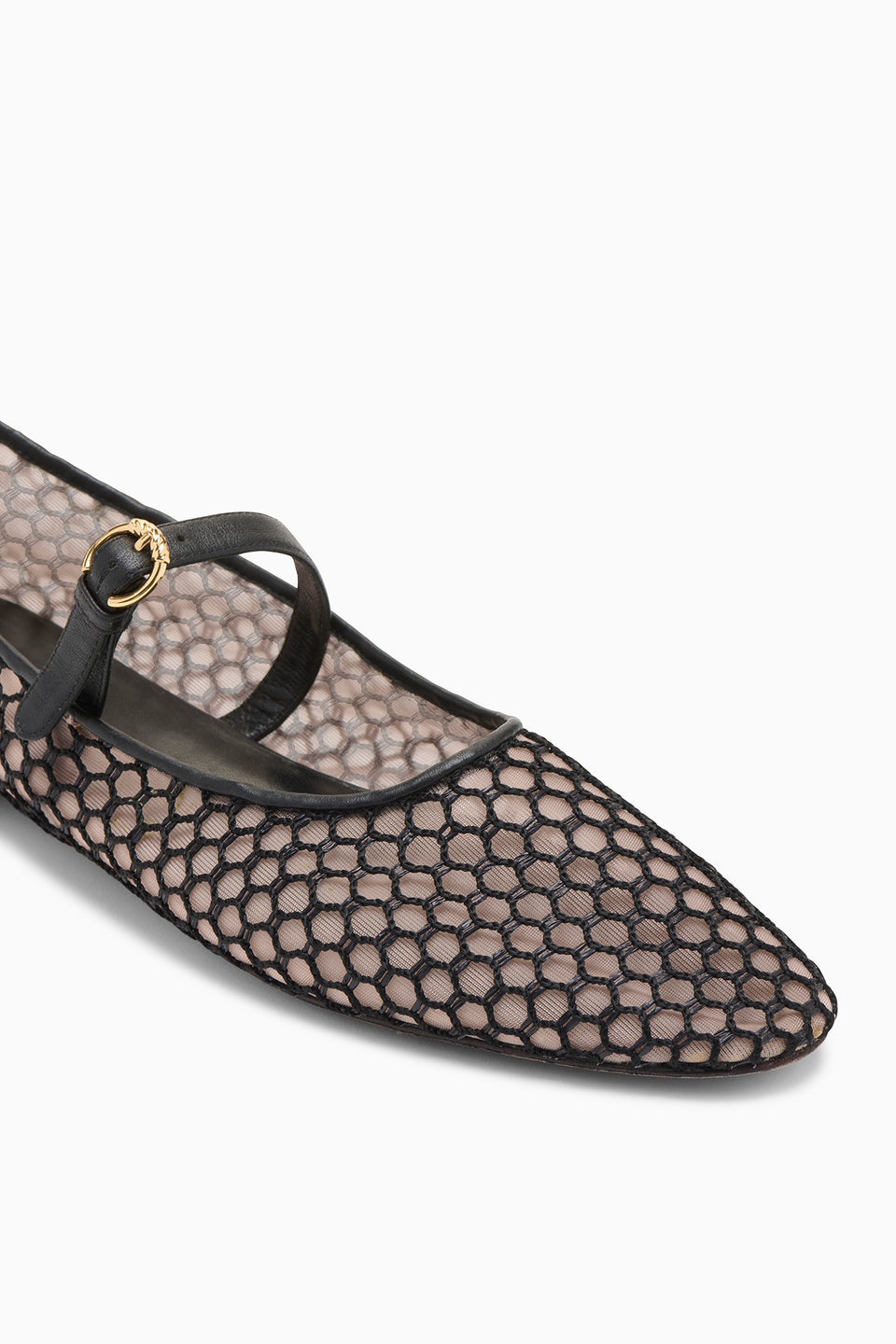 Isobel Mesh Ballet Flat - Noir