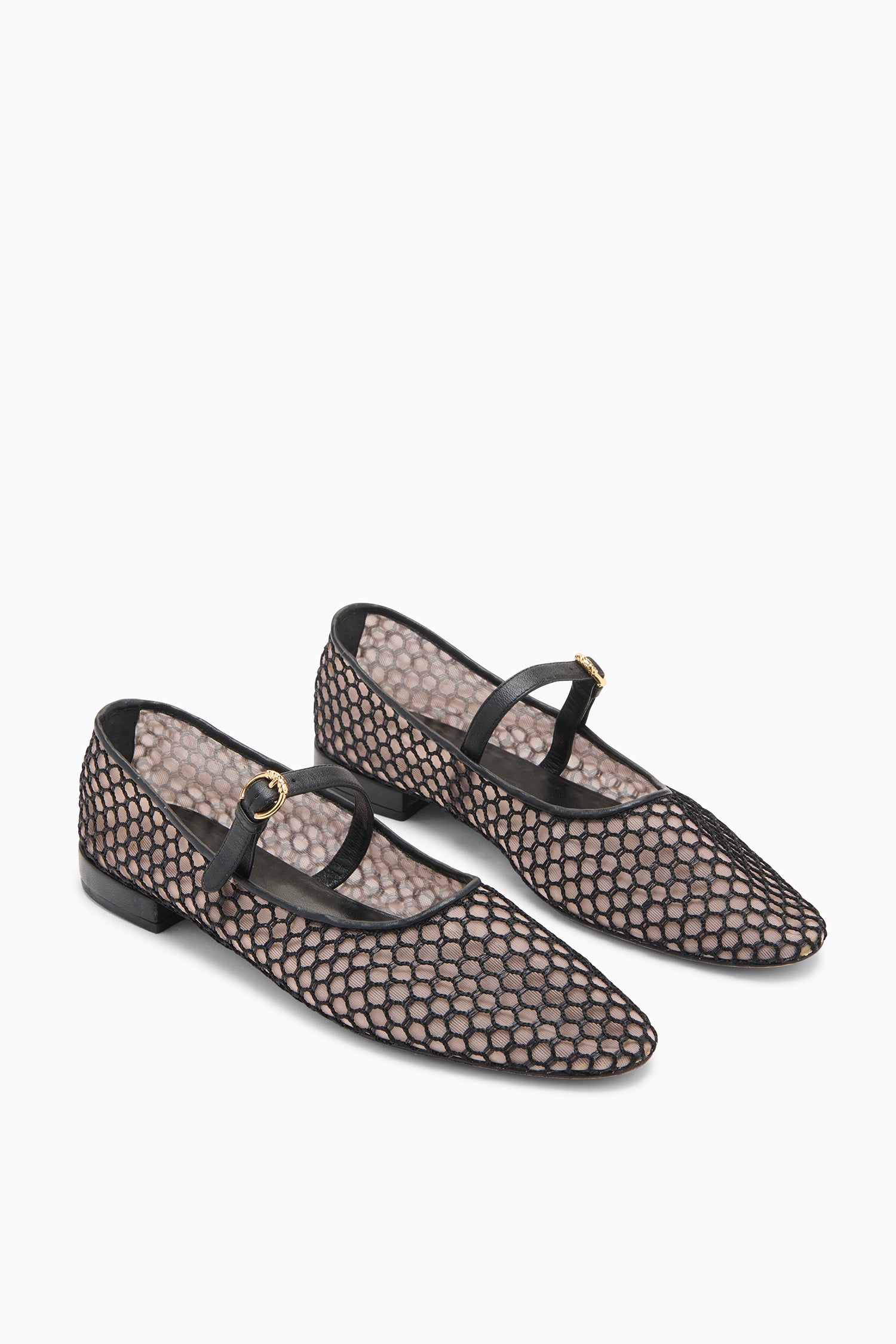 Isobel Mesh Ballet Flat - Noir