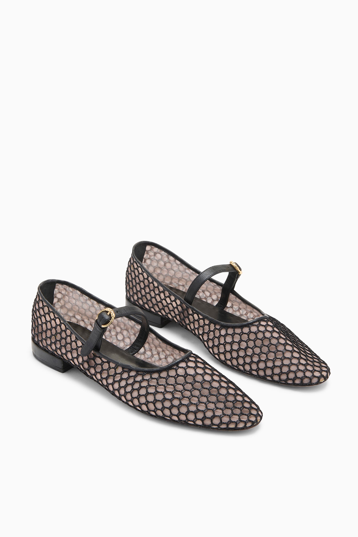 Ulla Johnson Isobel Mesh Ballet Flat - Noir