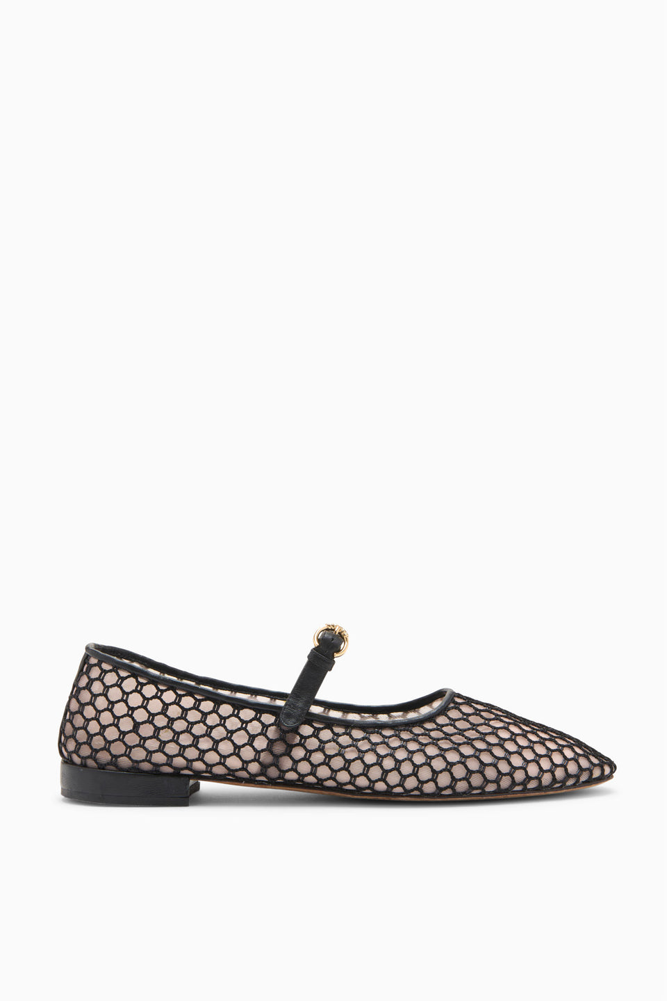 Isobel Mesh Ballet Flat - Noir