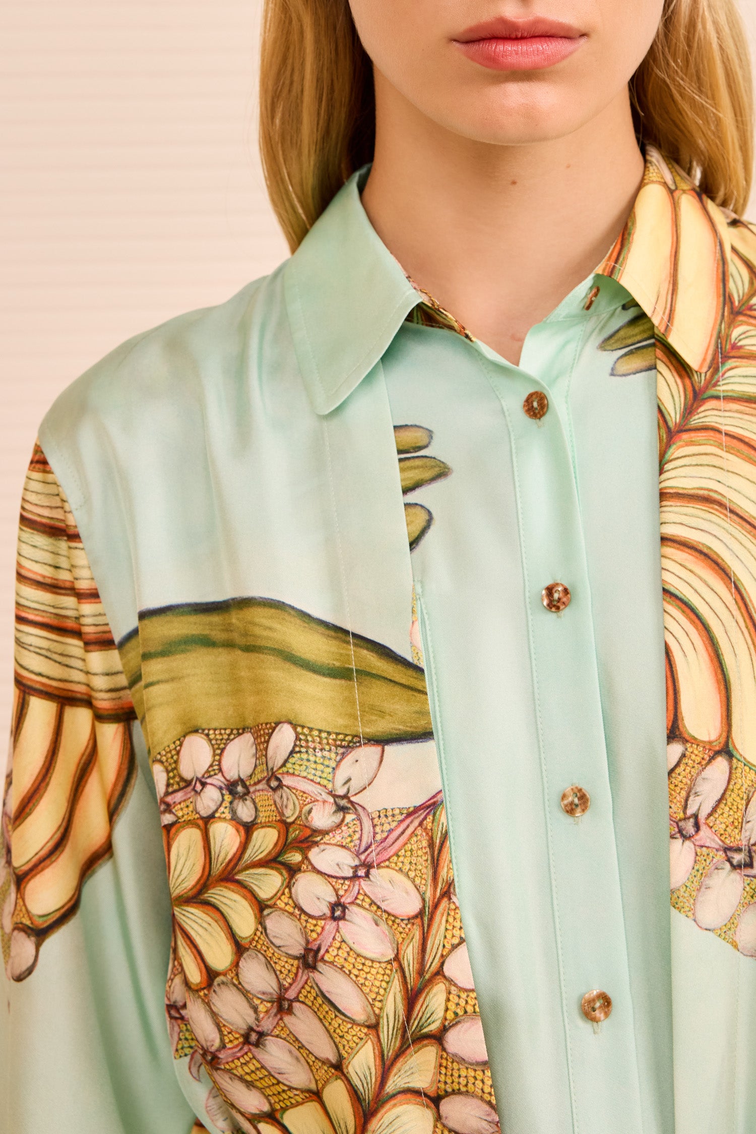 Ulla Johnson Bricolage LS Belted Jumpsuit - Water Blossoms