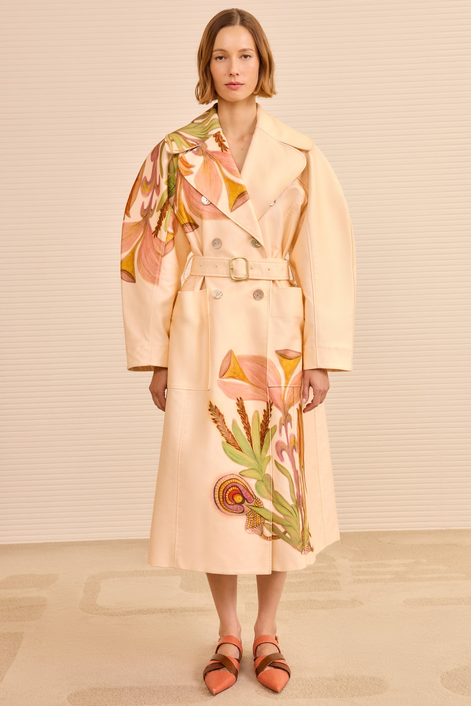 Ulla Johnson Fleur Belted Trench Coat - Inner Nature