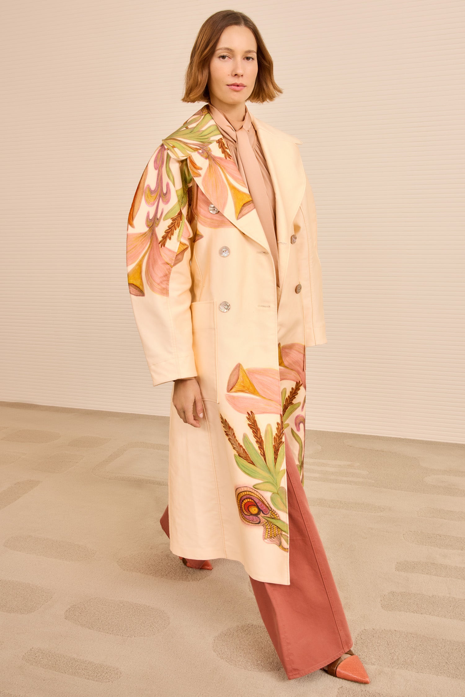 Fleur Belted Trench Coat - Inner Nature