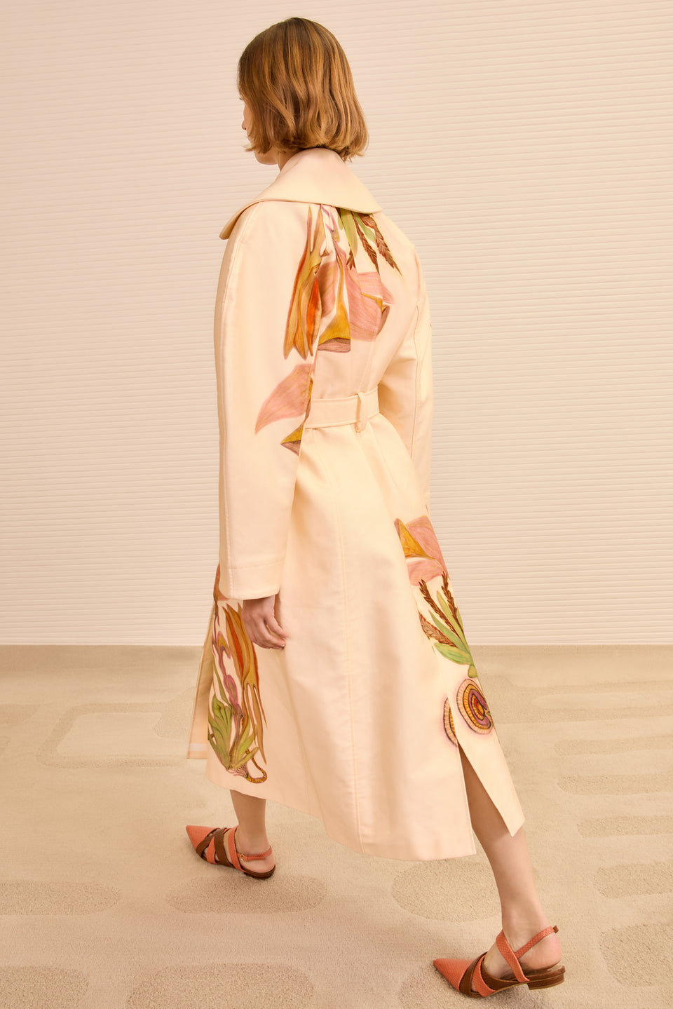 Fleur Belted Trench Coat - Inner Nature