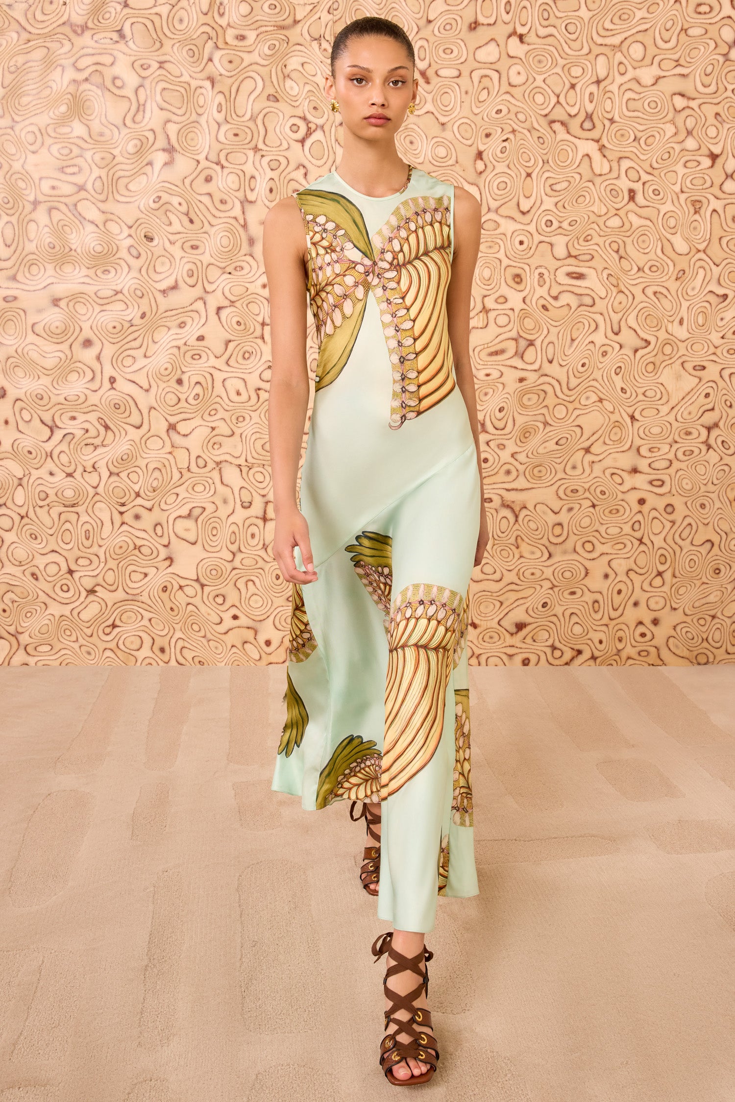 Ulla Johnson Gaea SL Midi Dress - Water Blossoms