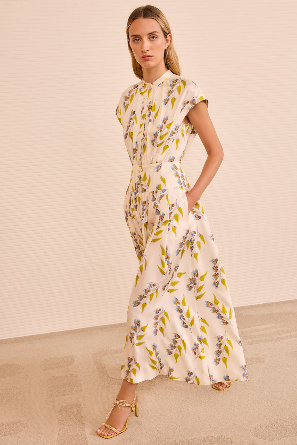 Lausanne SL Button Up Dress - Infinite Flower