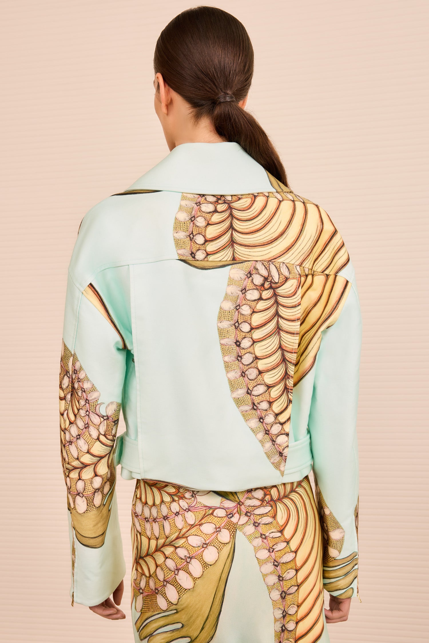 Ulla Johnson Signal Cropped Belted Jacket - Water Blossoms