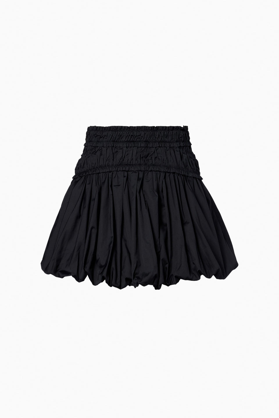 Nicolette Bubble Hem Mini Skirt - Noir