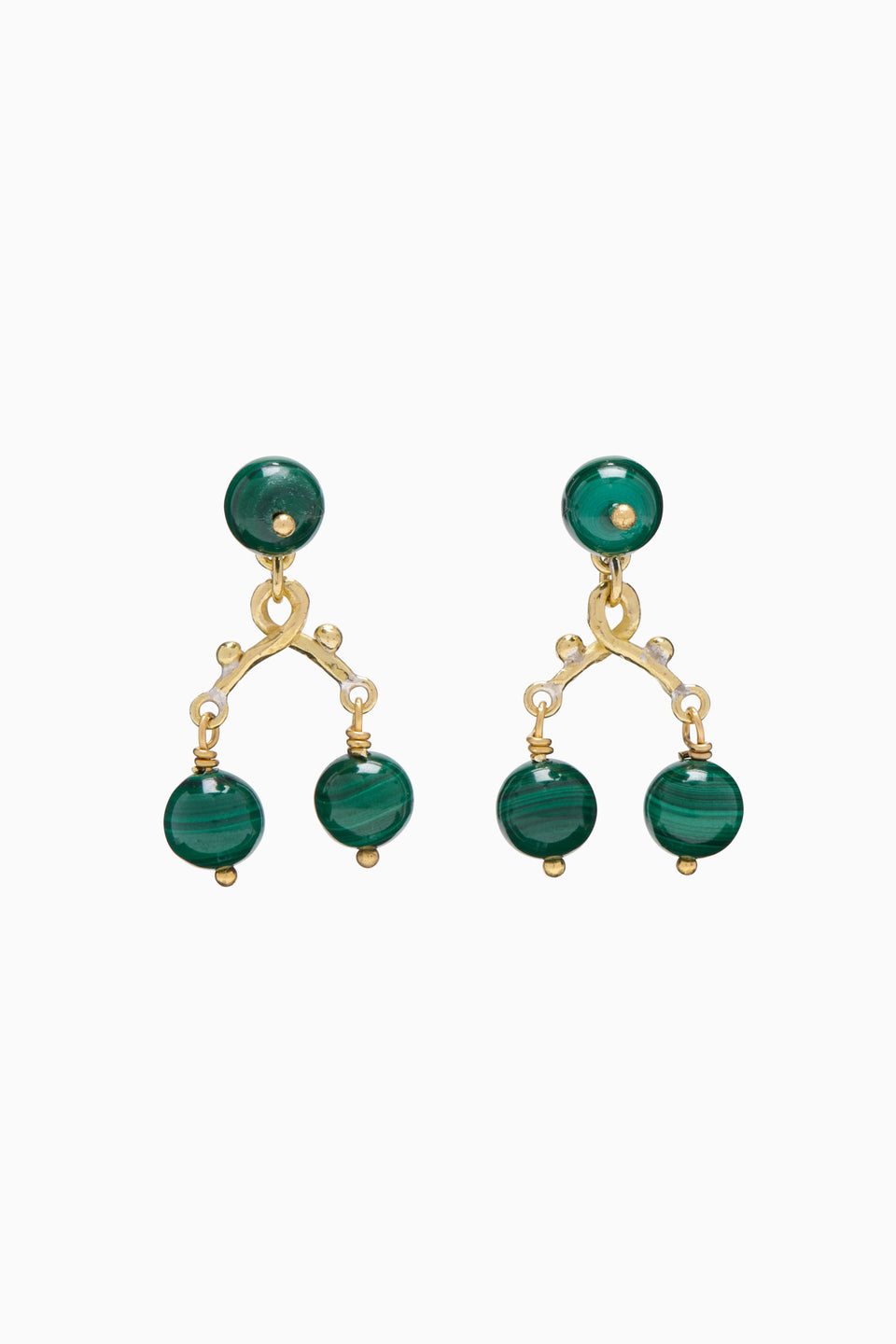 Oriana Chandelier Earring - Malachite