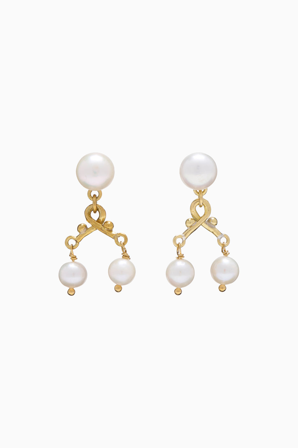 Oriana Chandelier Earring - Pearl