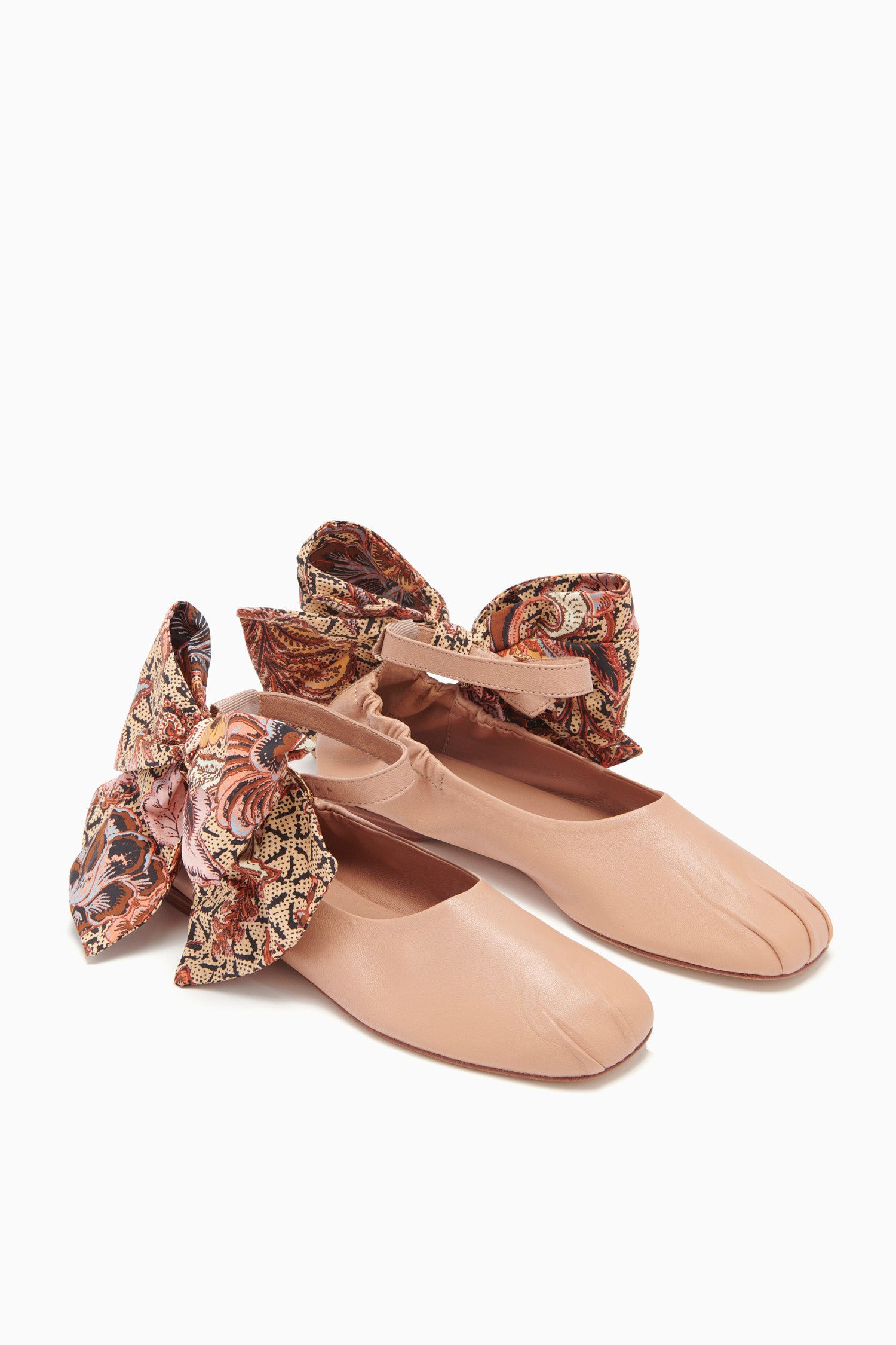 Ulla Johnson Eliza Bow Ballet Flat - Wheat Flower