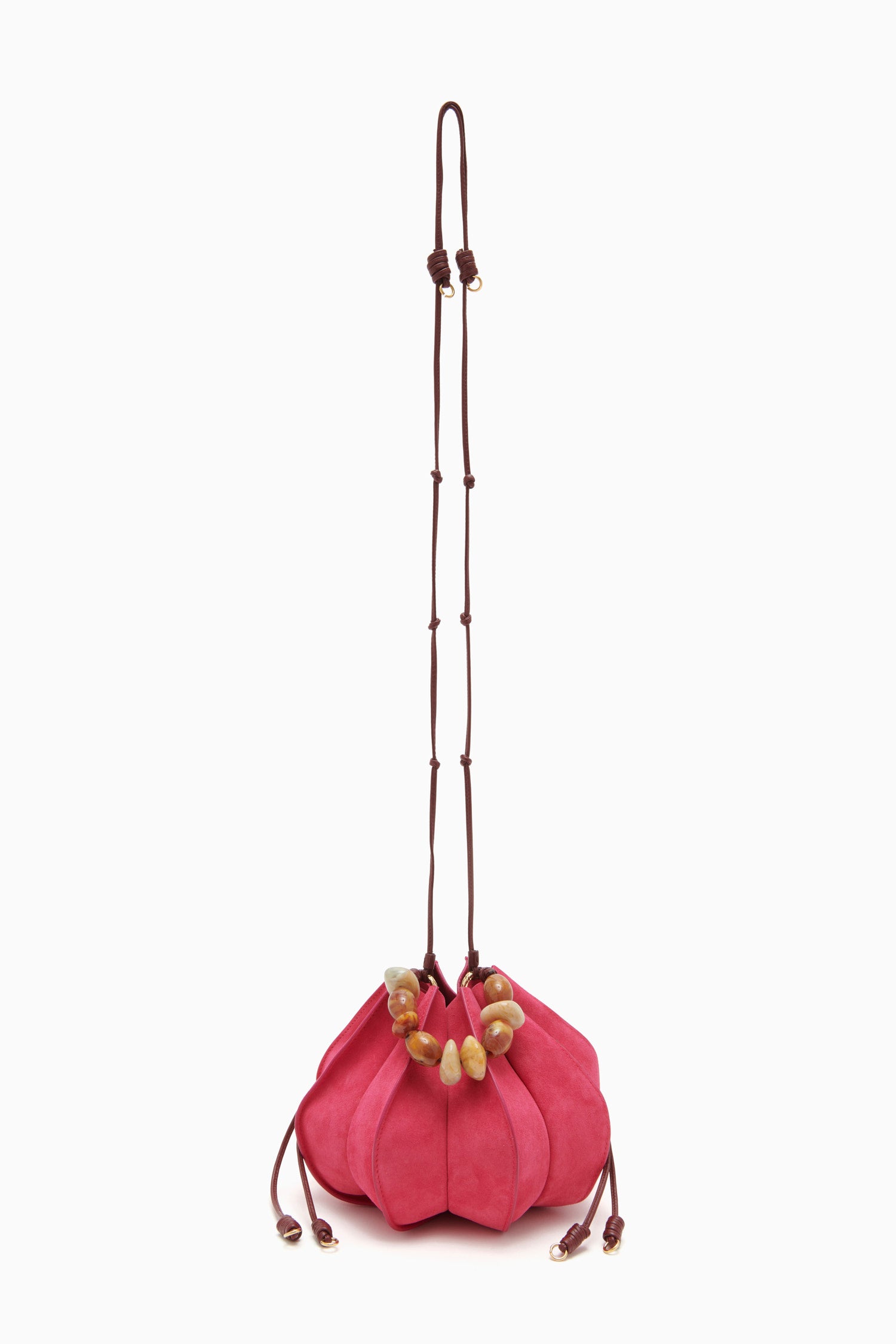 Ulla Johnson Lotus Flower Pochette - Orchid Colorblock