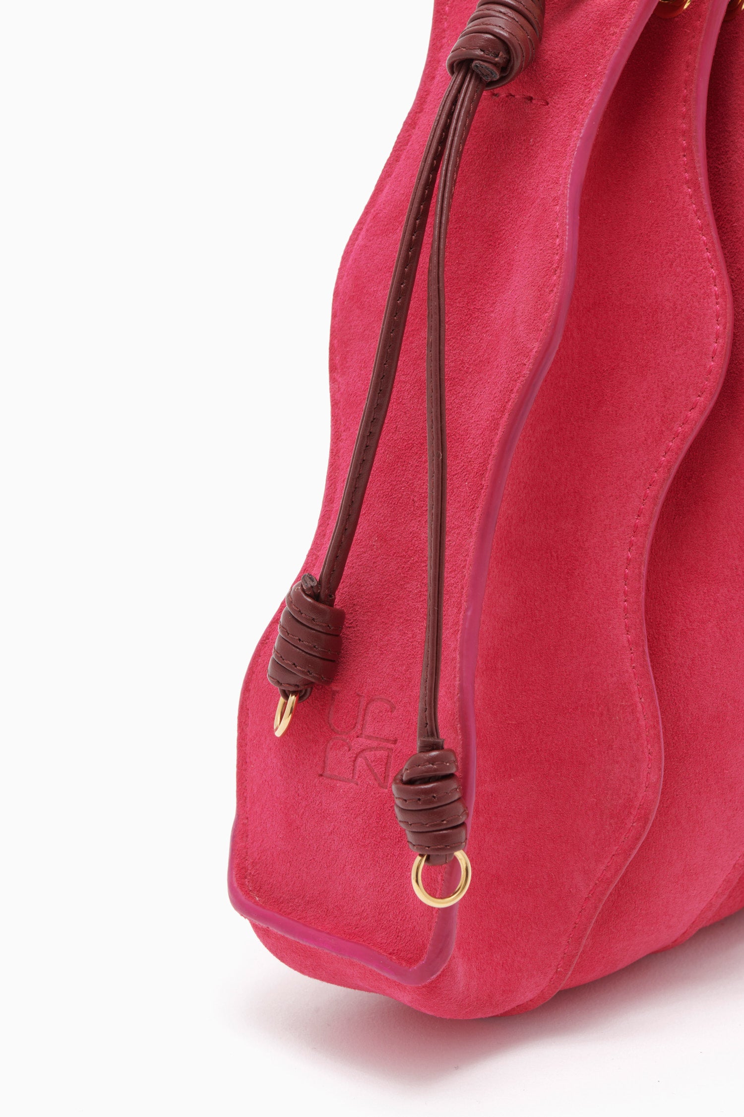 Ulla Johnson Women's Small Adria Pleated Wave Bag - Orchid Color Block
