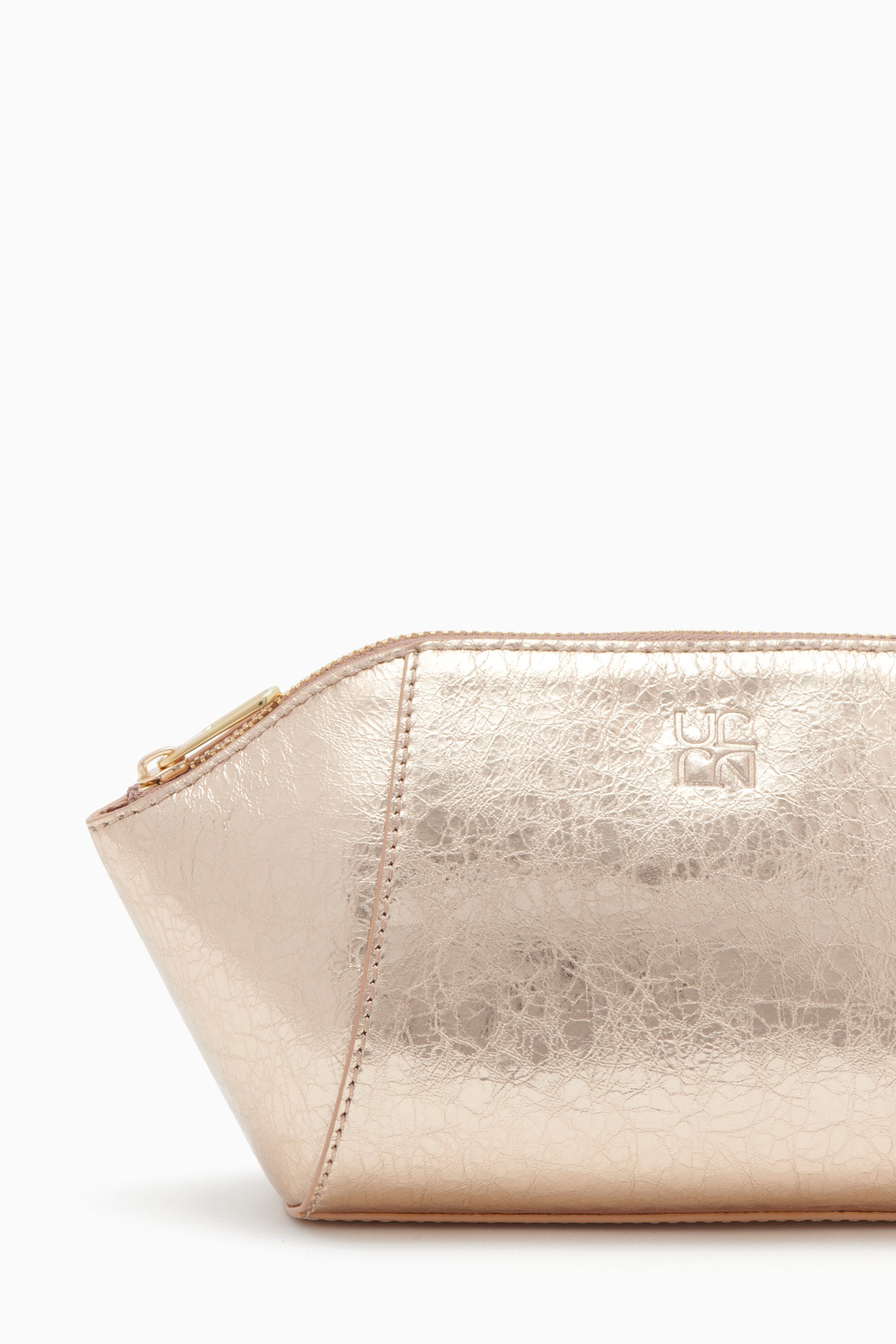 Ulla Johnson Imogen Large Makeup Pouch - Champagne