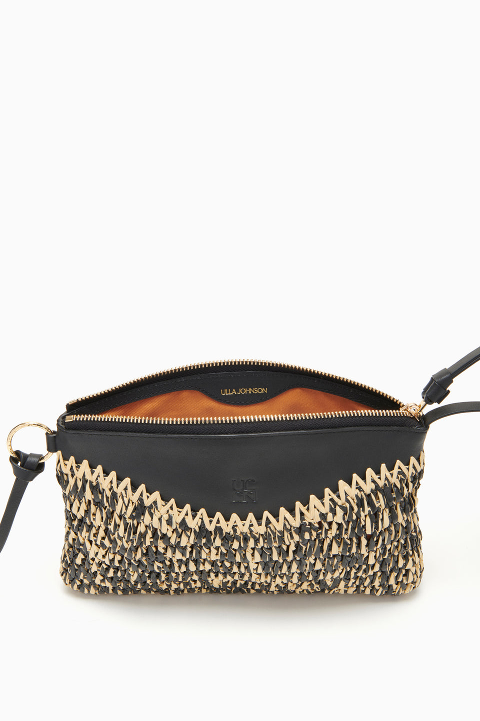 Maya Raffia Pouch - Noir Melange - Ulla Johnson