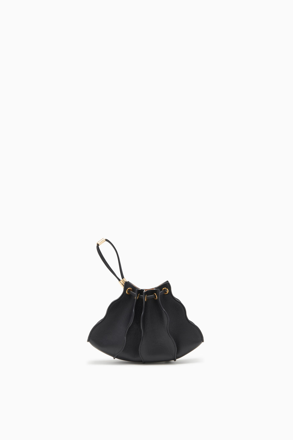 Adria Pleated Wave Mini Crossbody - Noir