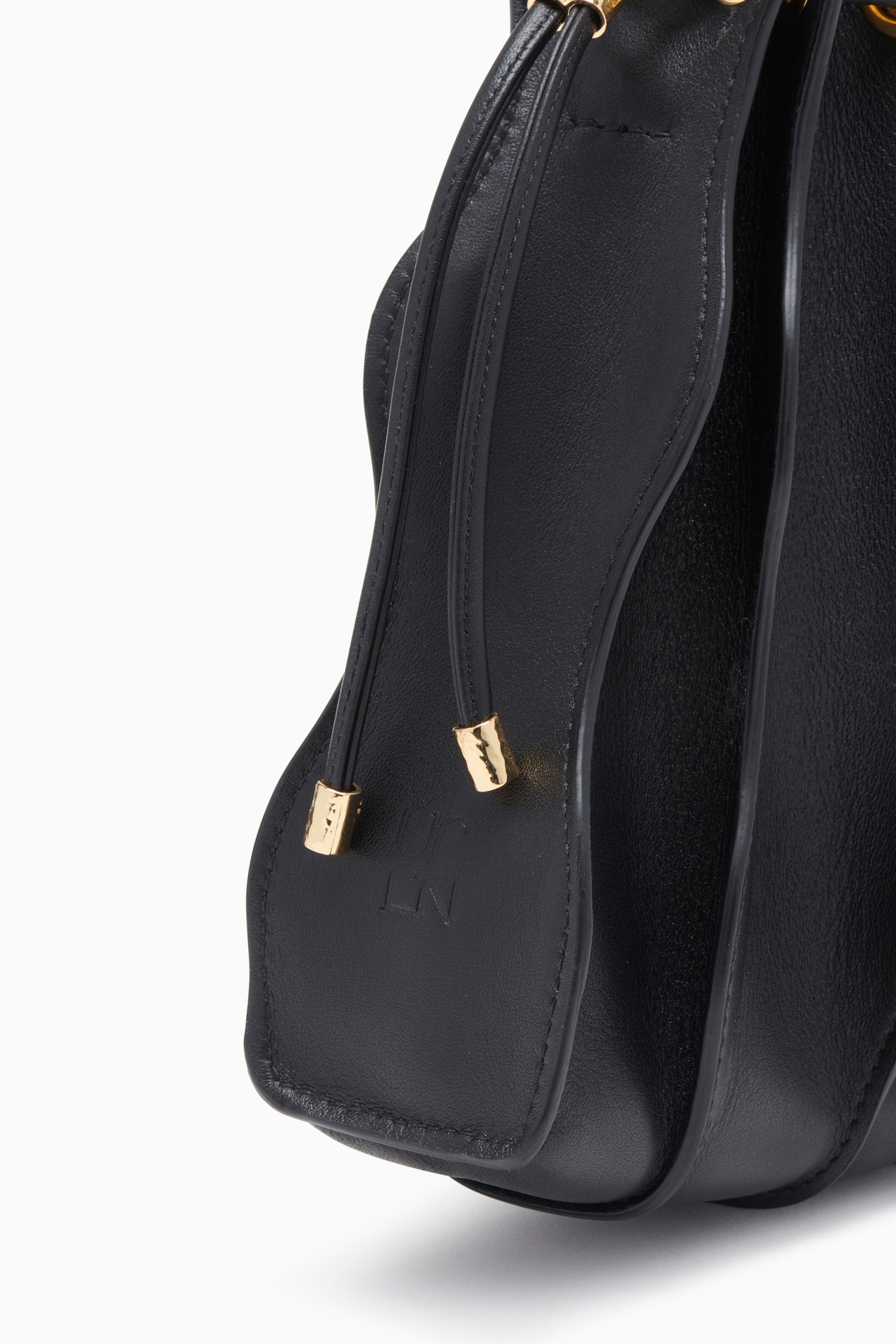 Adria Pleated Wave Crossbody - Noir