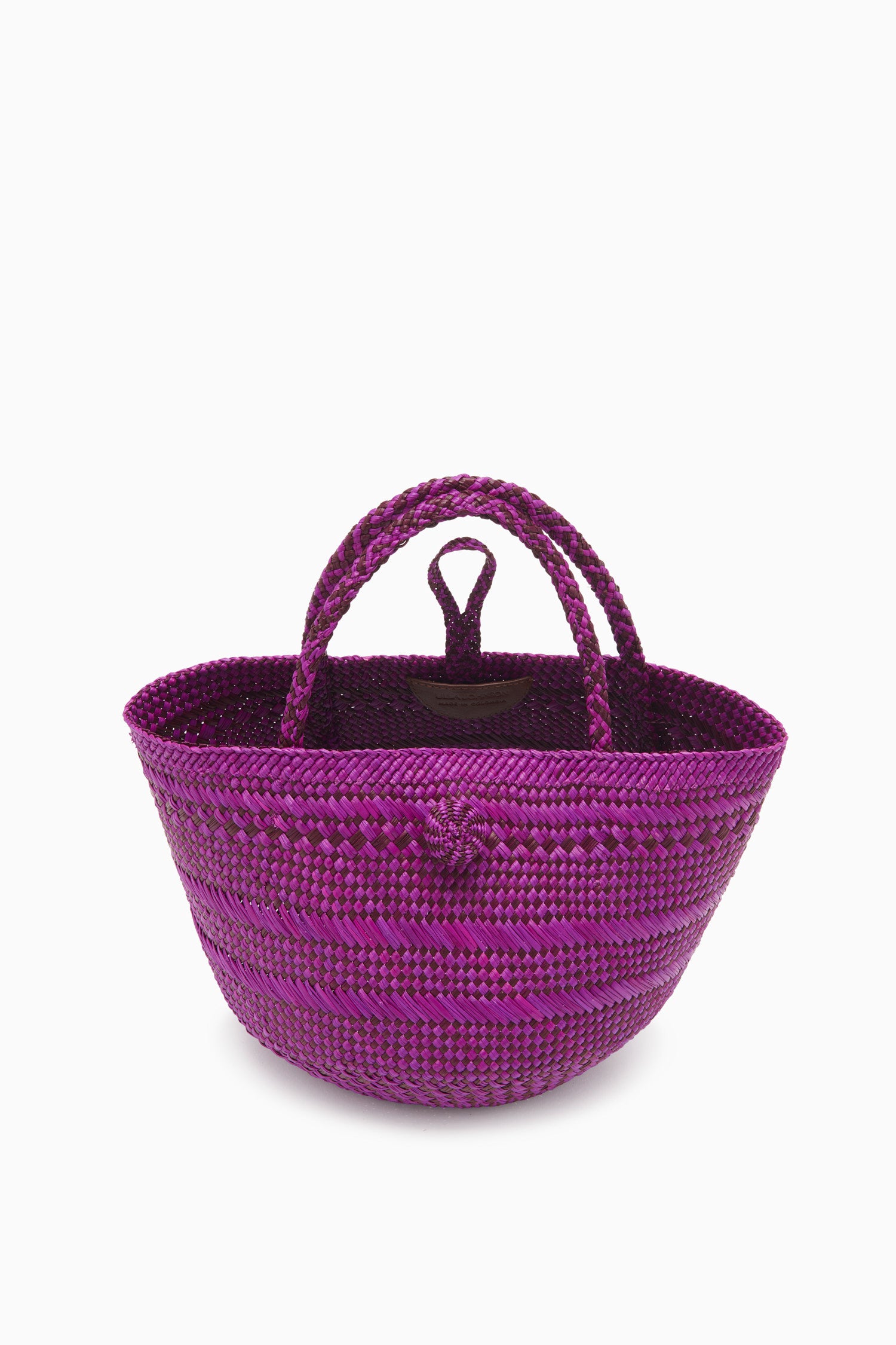 Ulla Johnson Marta Small Basket Tote - Orchid Stripe