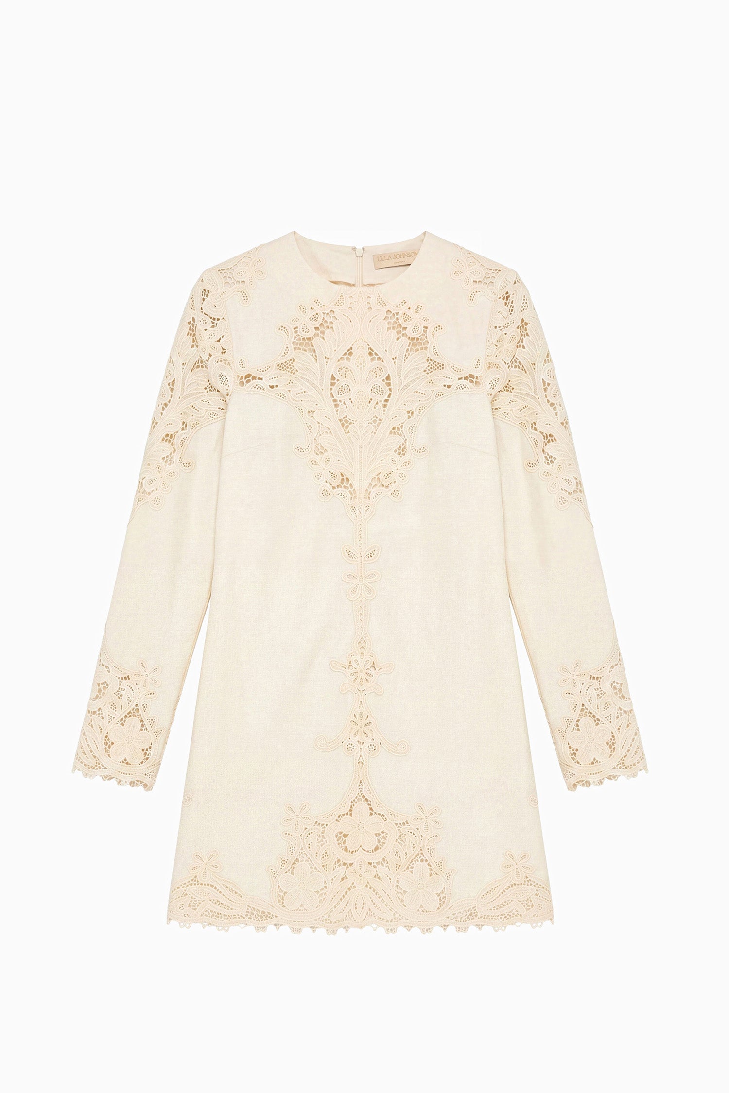 Ulla Johnson | Women's Camie LS Linen Mini in White - Size 4 Ulla Johnson | Women's Camie LS Linen Mini in White - Size 4