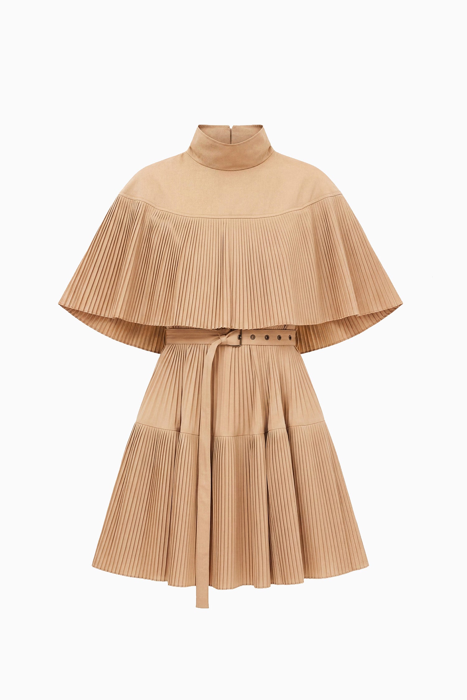 Ulla Johnson Lucille Pleated Wool Mini Dress - Dunewood