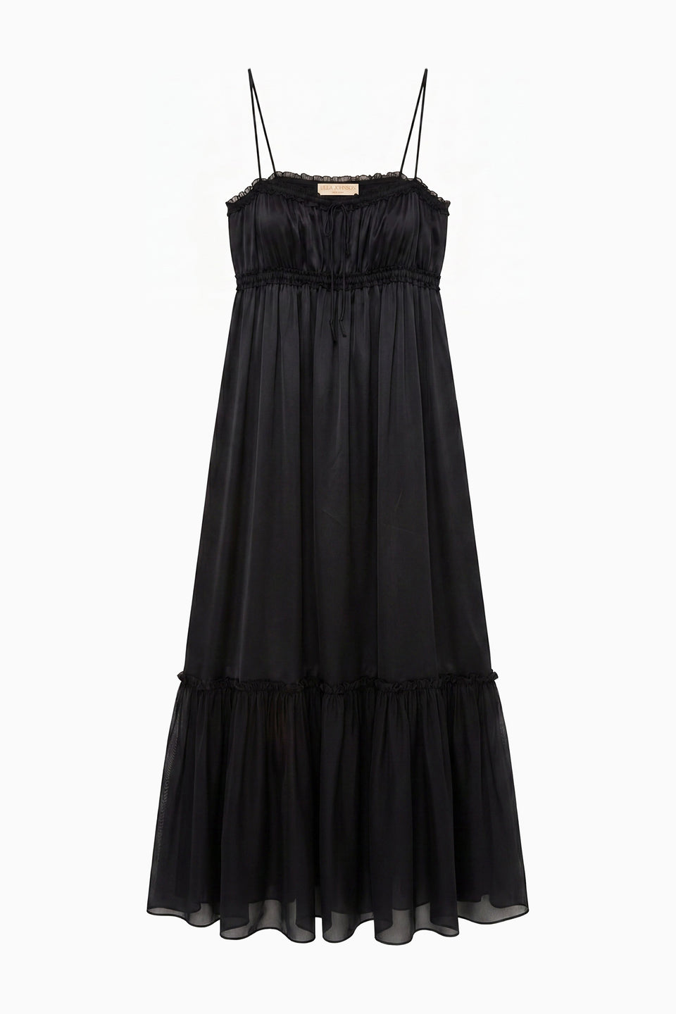 Marielle Cami Silk Dress - Noir