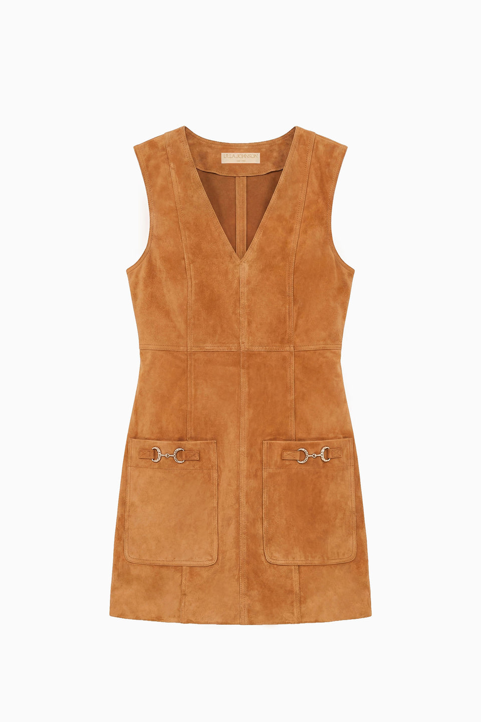 Sloane Suede Mini Dress - Cognac