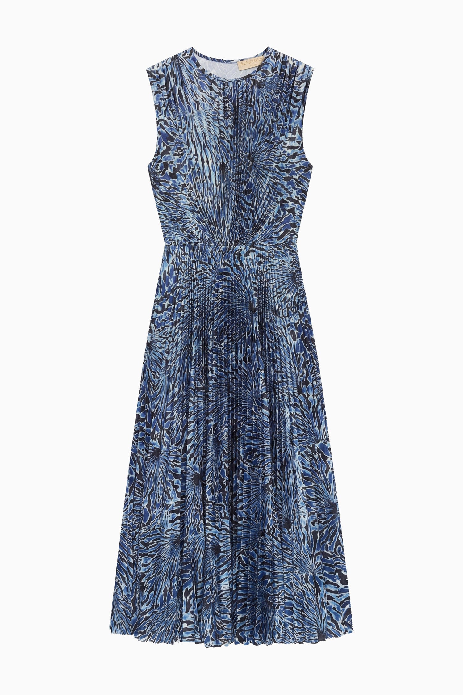 Malin SS Satin Dress - Lapis