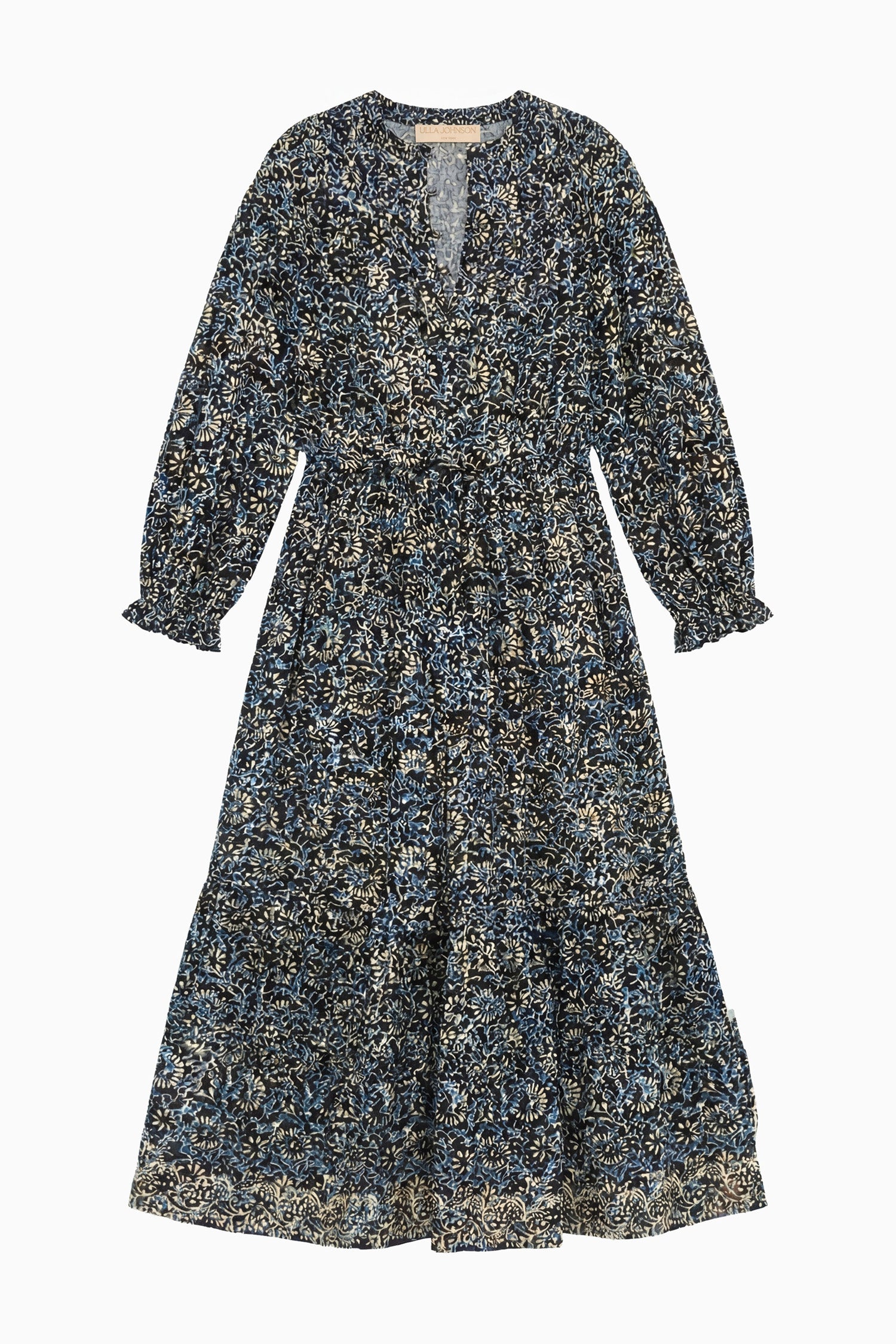 Serephina Cotton Dress - Midnight Bloom