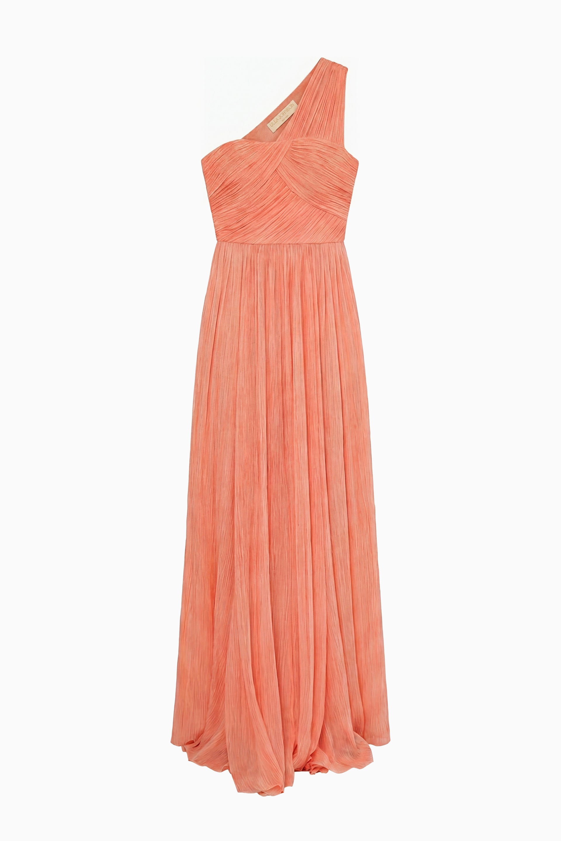 Ulla Johnson Aureline Silk One Shoulder Gown - Azalea