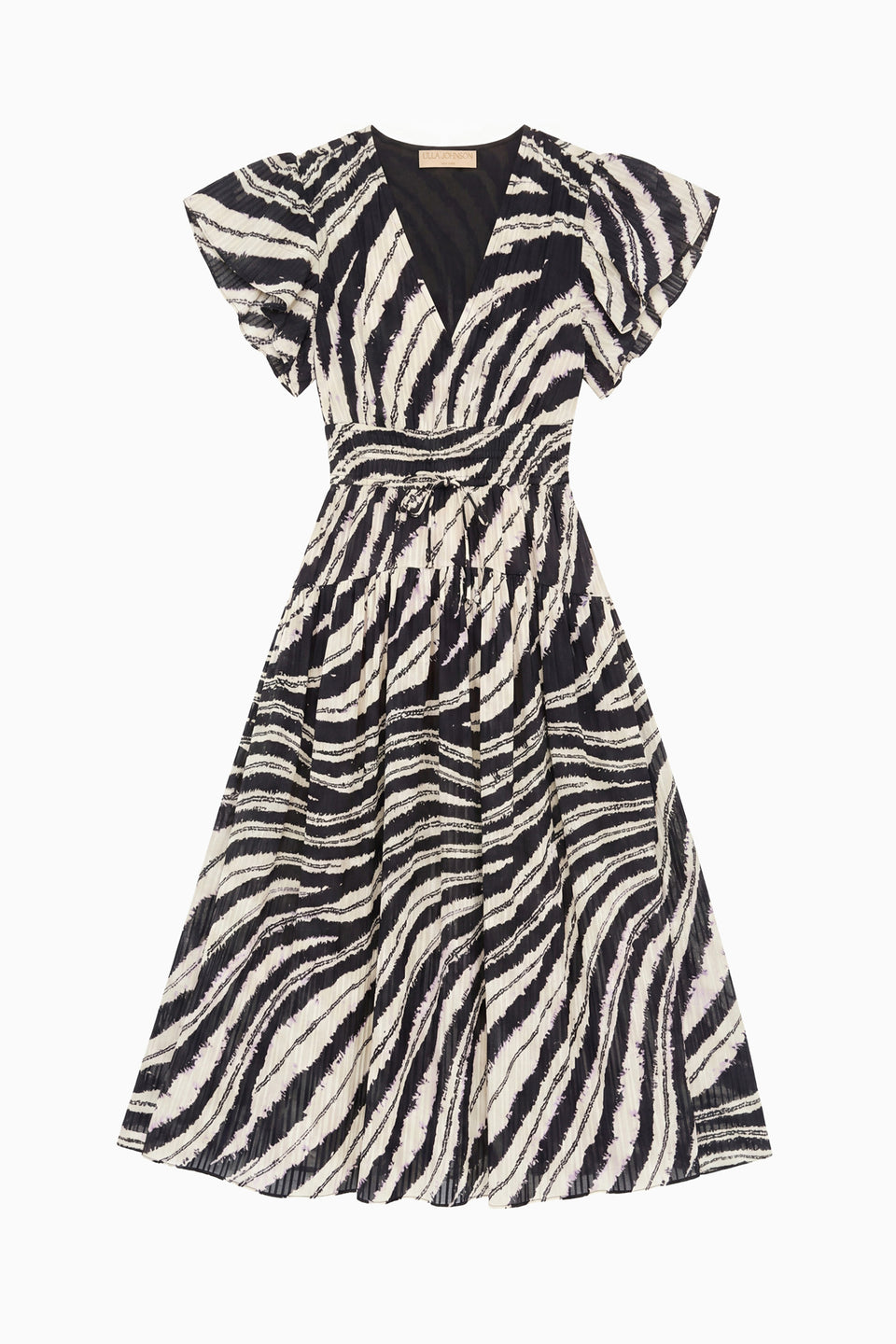 Lyria Cotton Dress - Shibori Wave