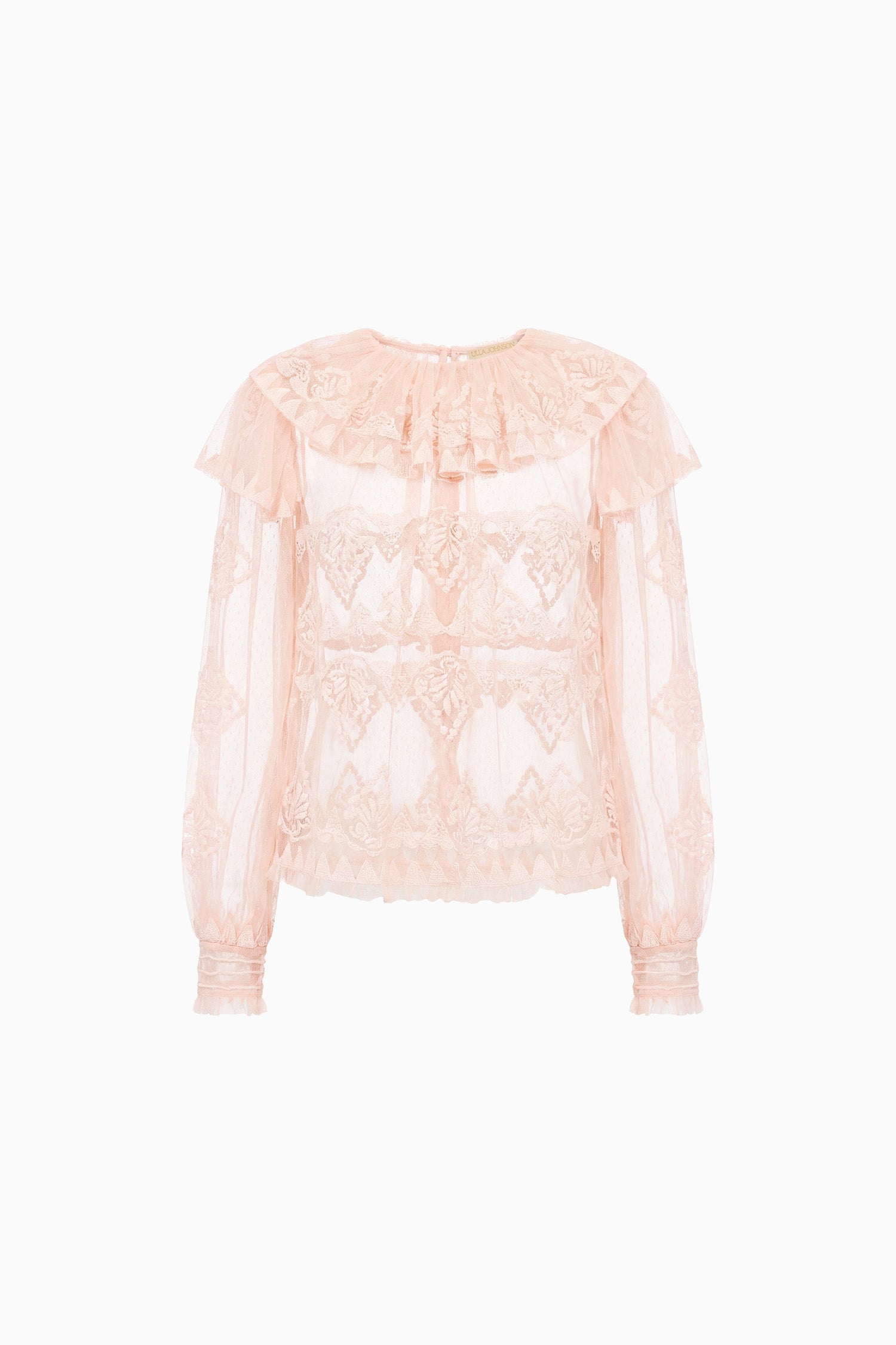 Ivy Tulle Blouse - Blush