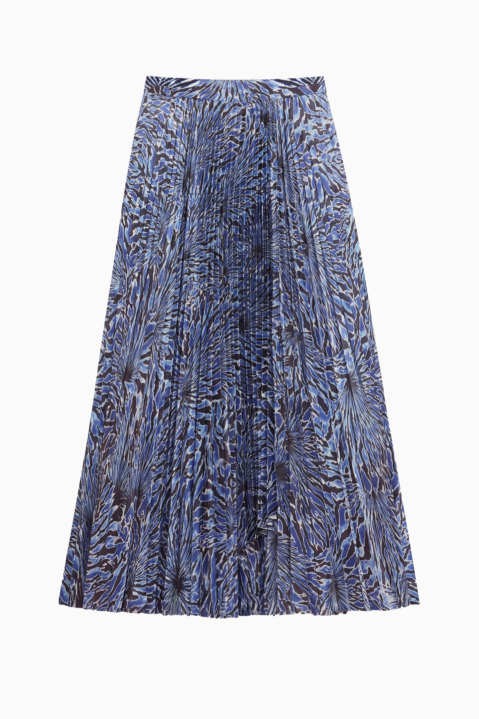 Celia Satin Midi Skirt - Lapis