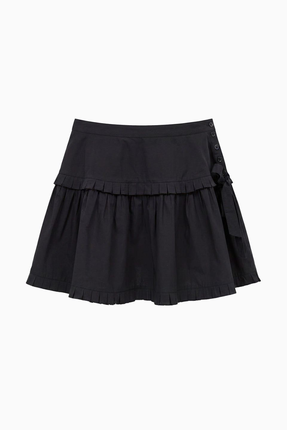 Elodie Cotton Mini Skirt - Noir