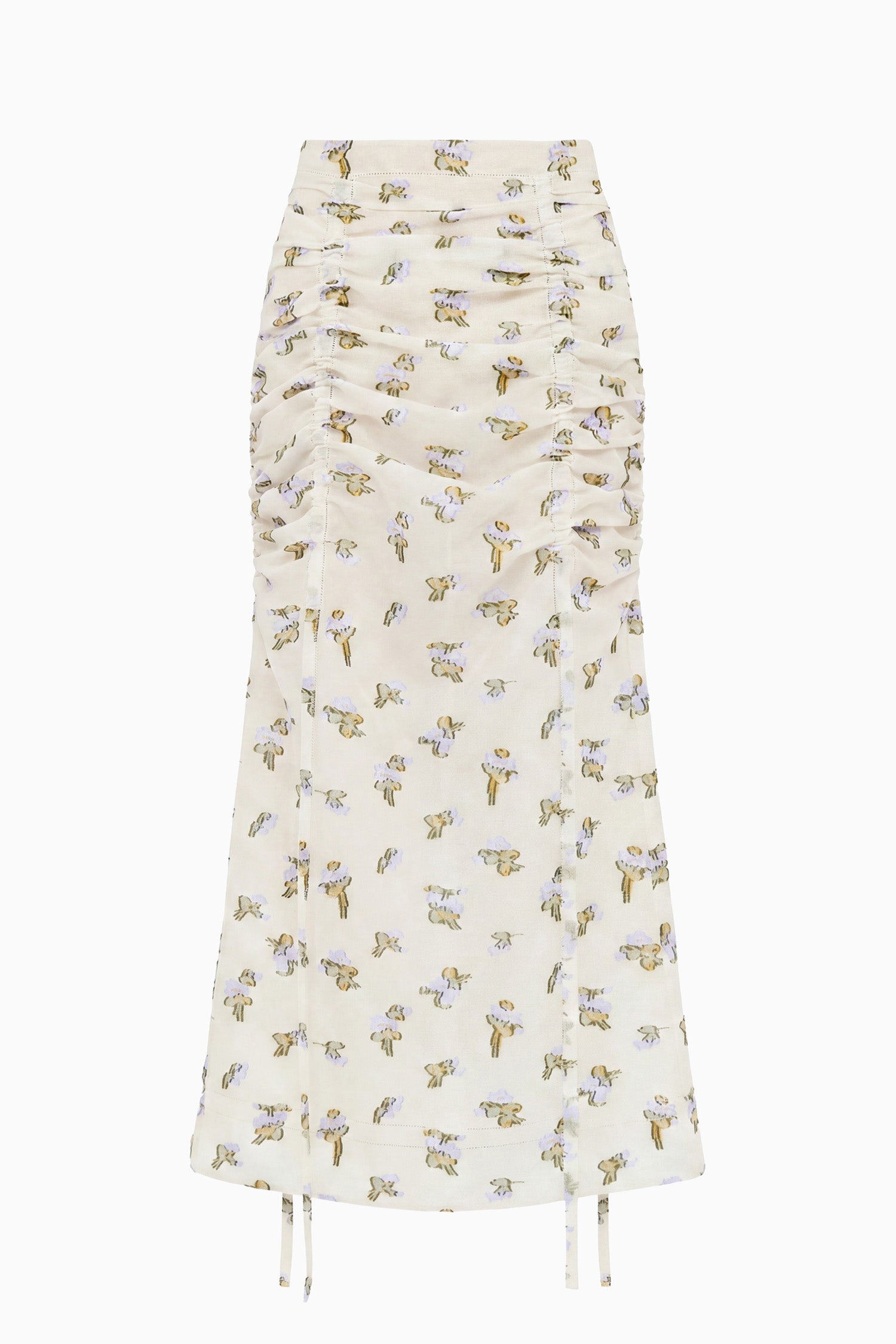 Liora Organza Midi Skirt - Violet Leaf