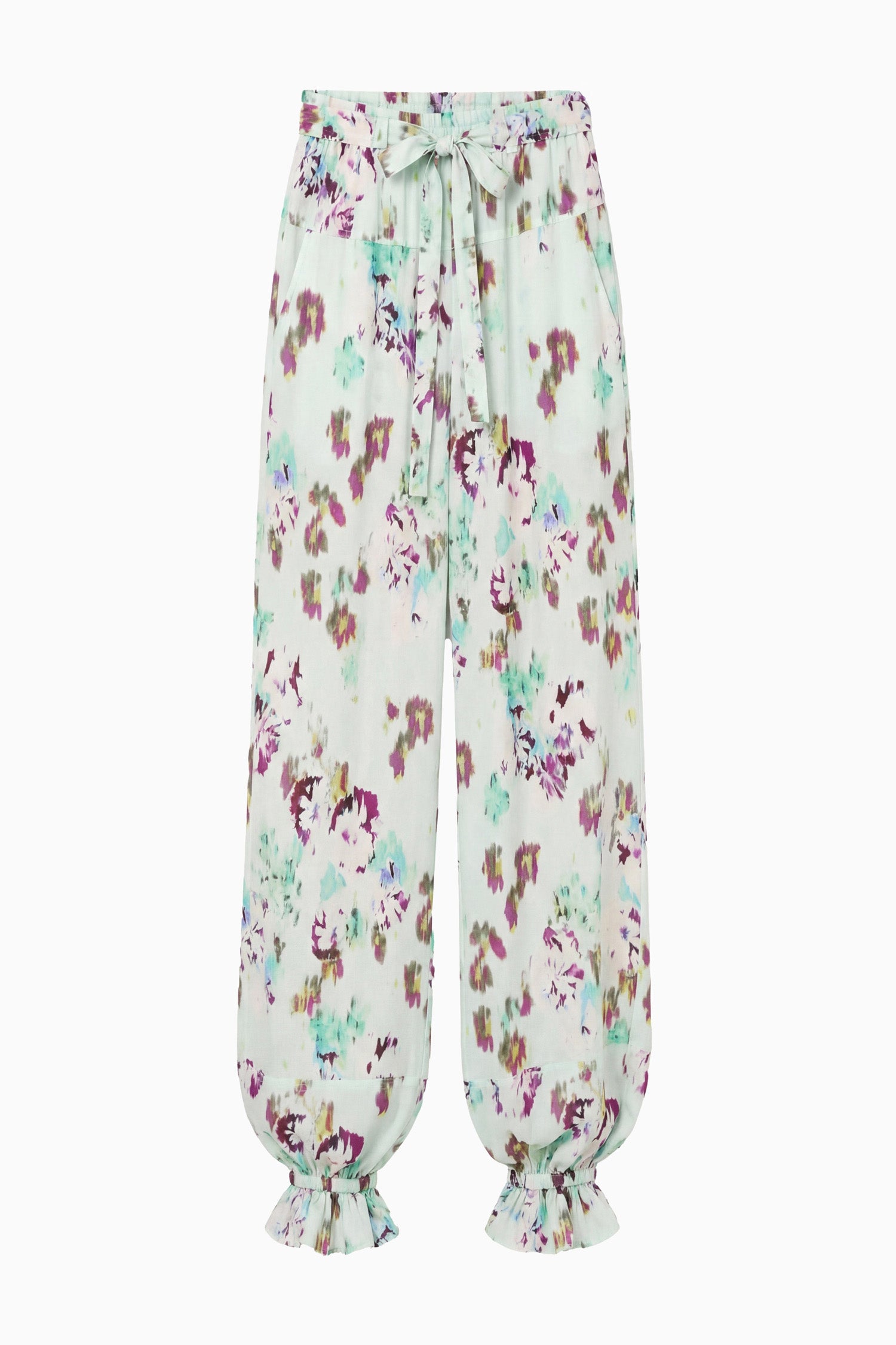 Ulla Johnson Octavia Silk Cinched Pant - Oasis