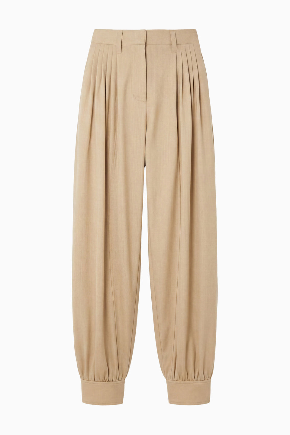 Luella Pleated Wool Pant - Dunewood
