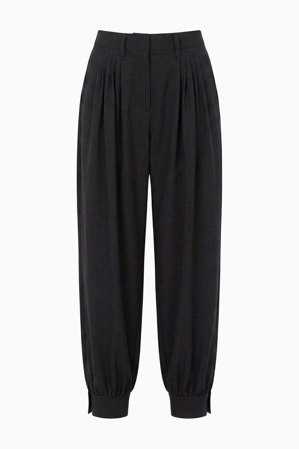 Luella Pleated Wool Pant - Noir