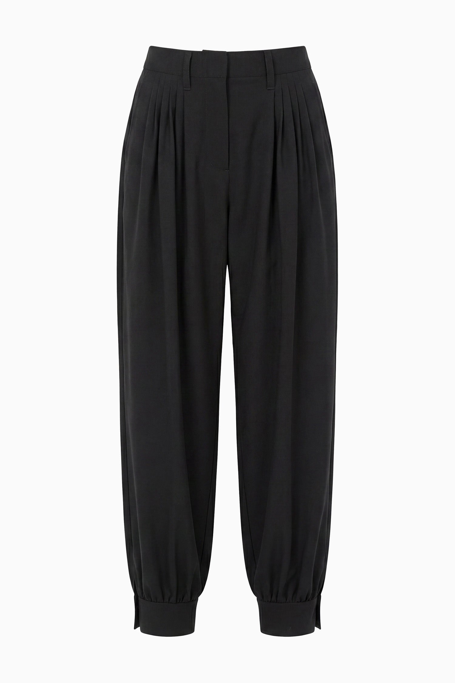 Ulla Johnson Luella Pleated Wool Pant - Noir