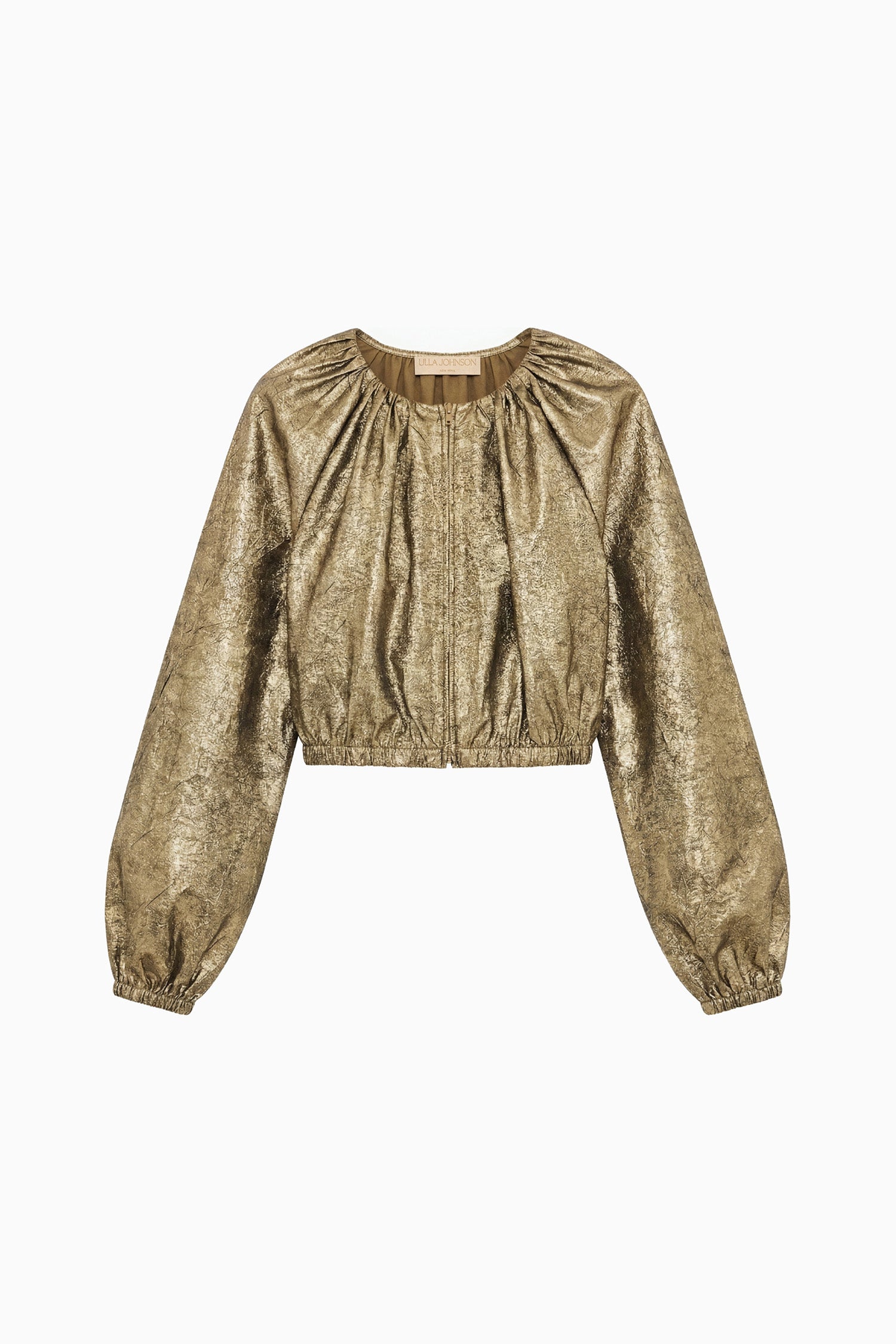 Orielle Taffeta Bomber Jacket - Light Gold