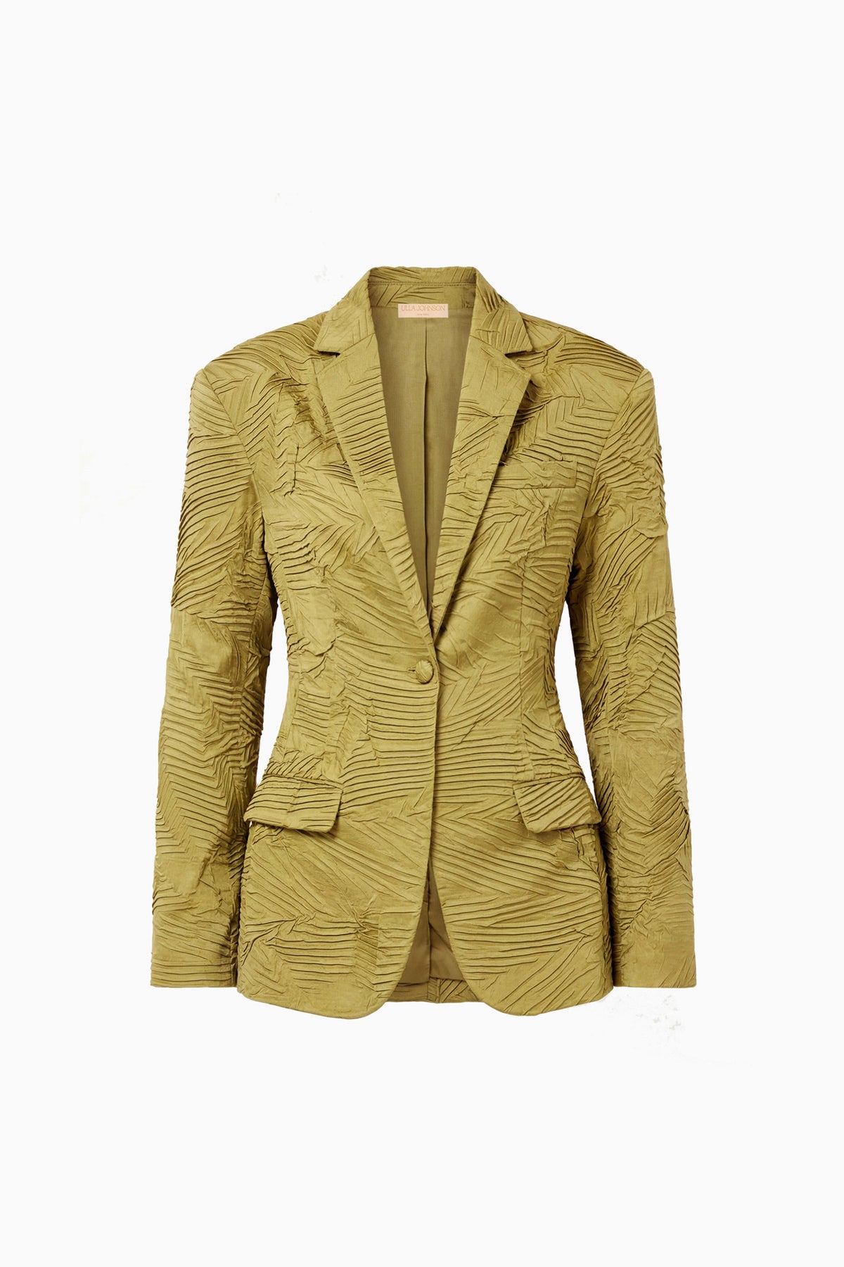 ⁣⁢Dhemi Blazer en satin - Moss Gold⁤⁣