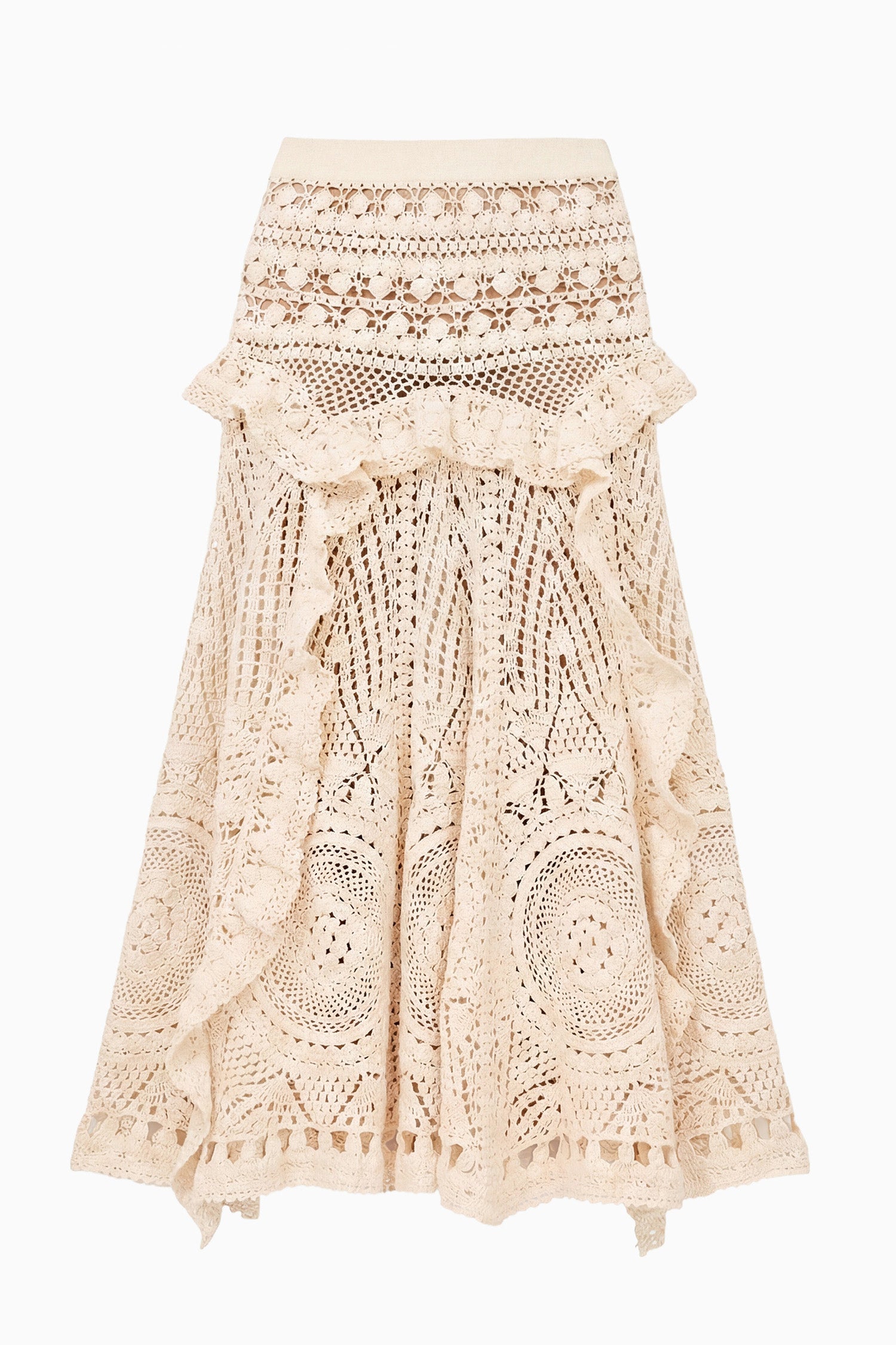 Ulla Johnson Floretta Crochet Skirt - Cowrie