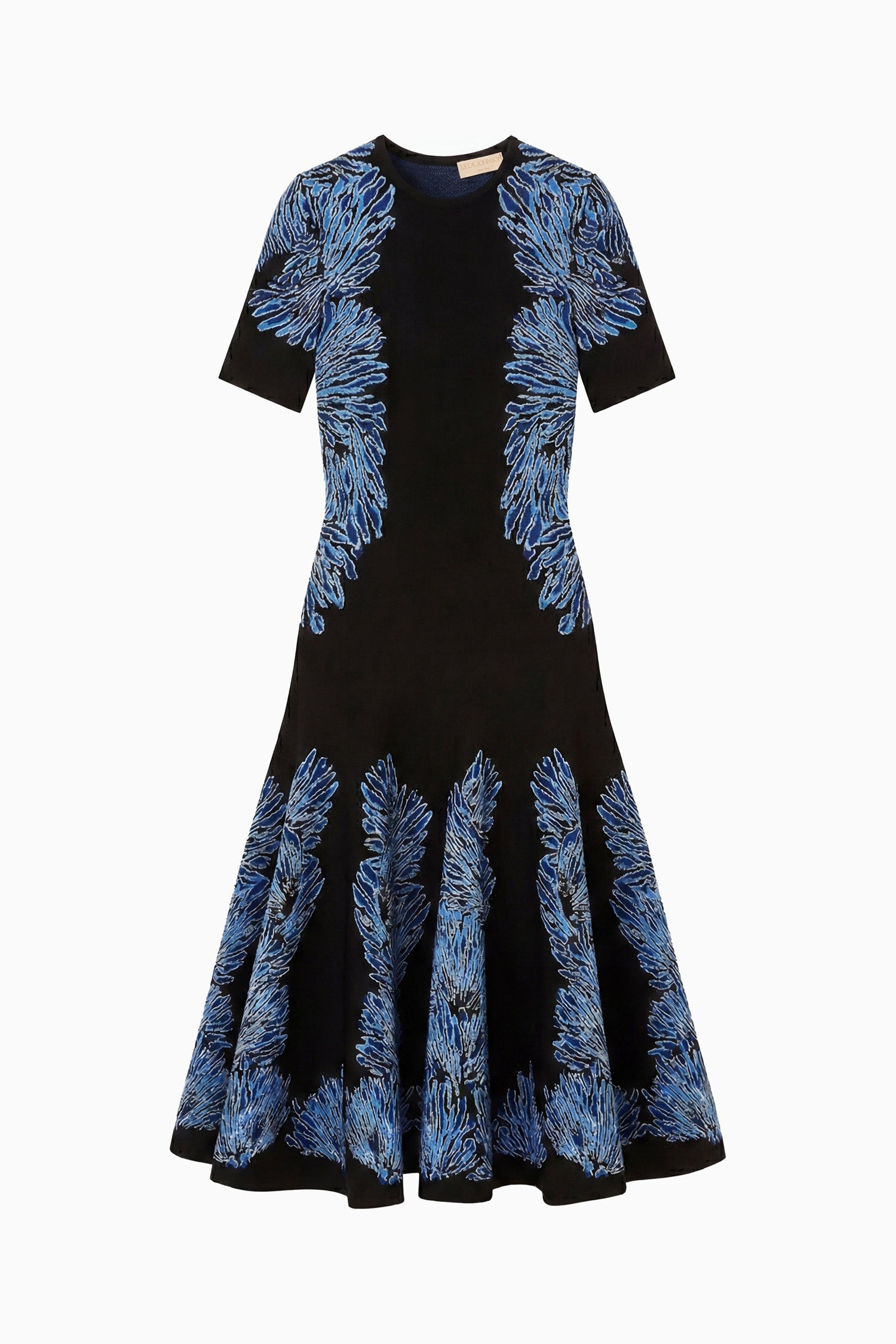 Sofie SS Jacquard Knit Dress - Lapis
