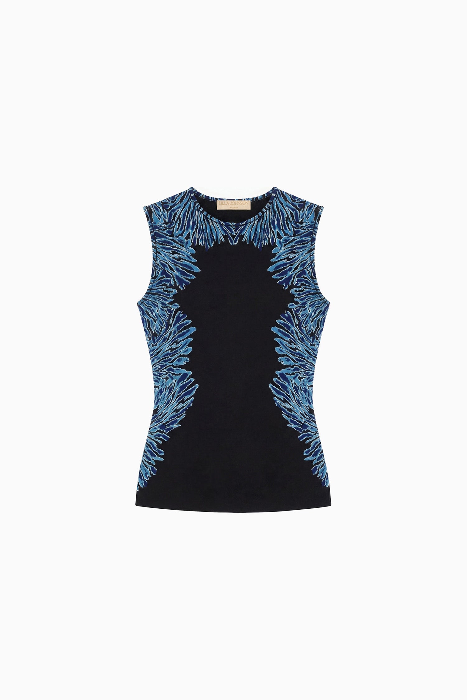 Ulla Johnson Aylin Knit Jacquard Top - Lapis