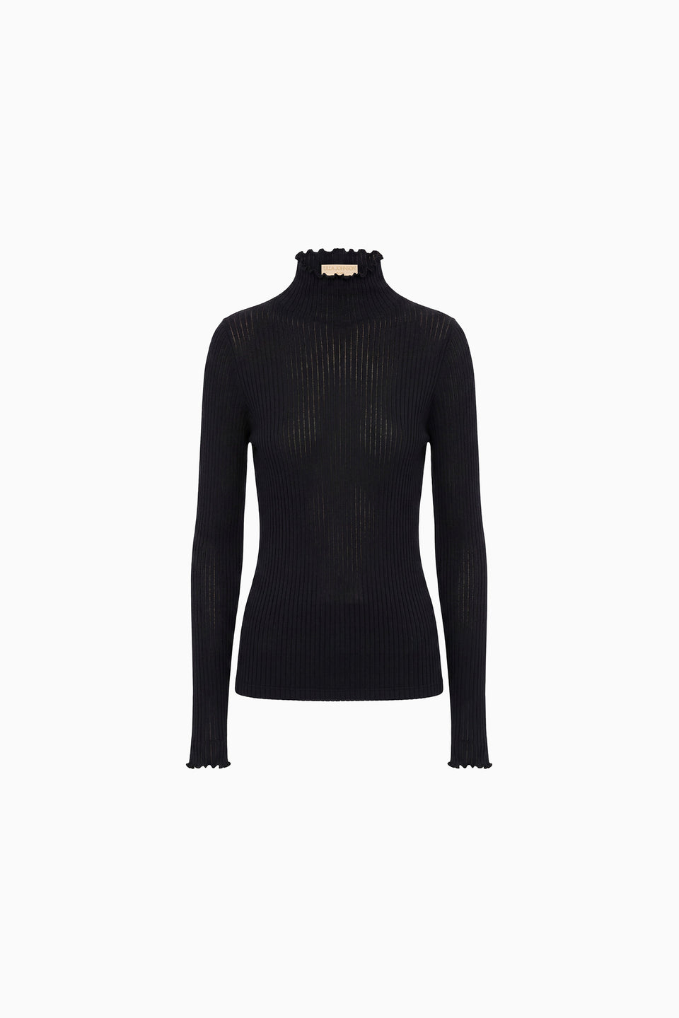 Evie Turtleneck Top - Noir