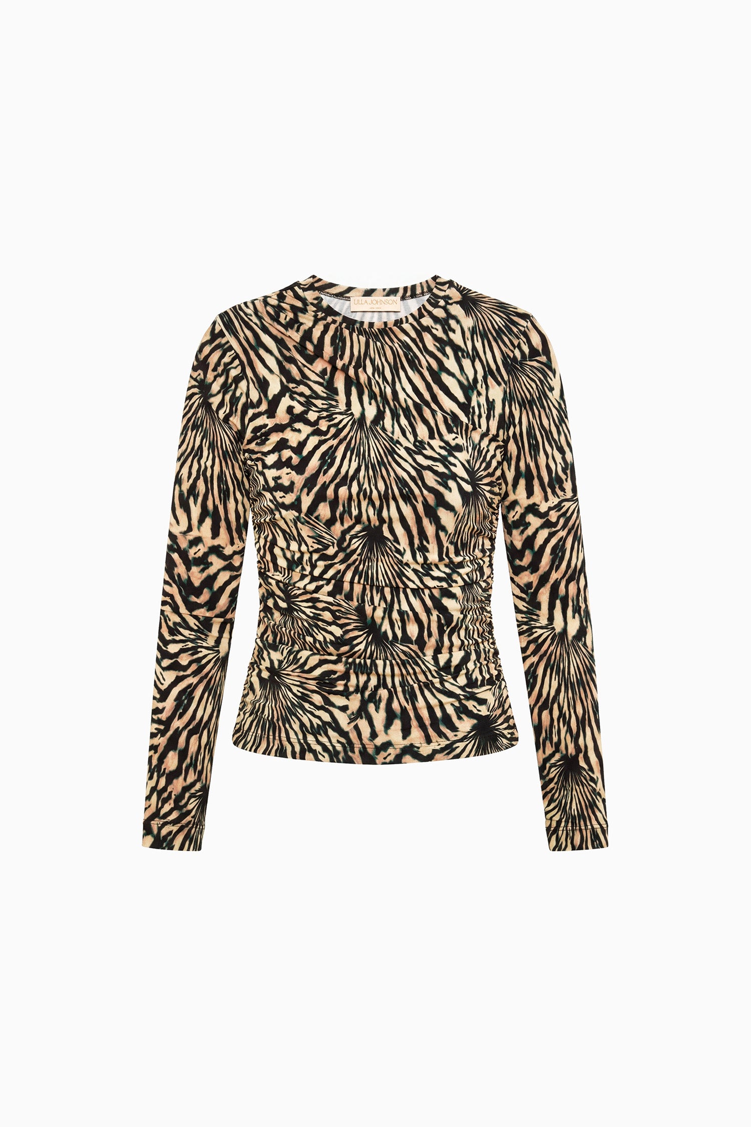 Paradis Ruched Jersey Top - Celestite