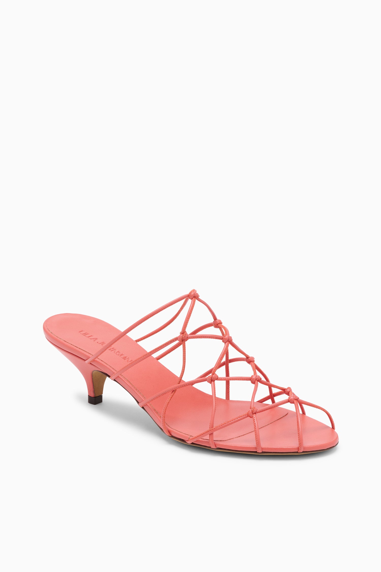 Ulla Johnson Colette Kitten Heel Sandal - Crimson